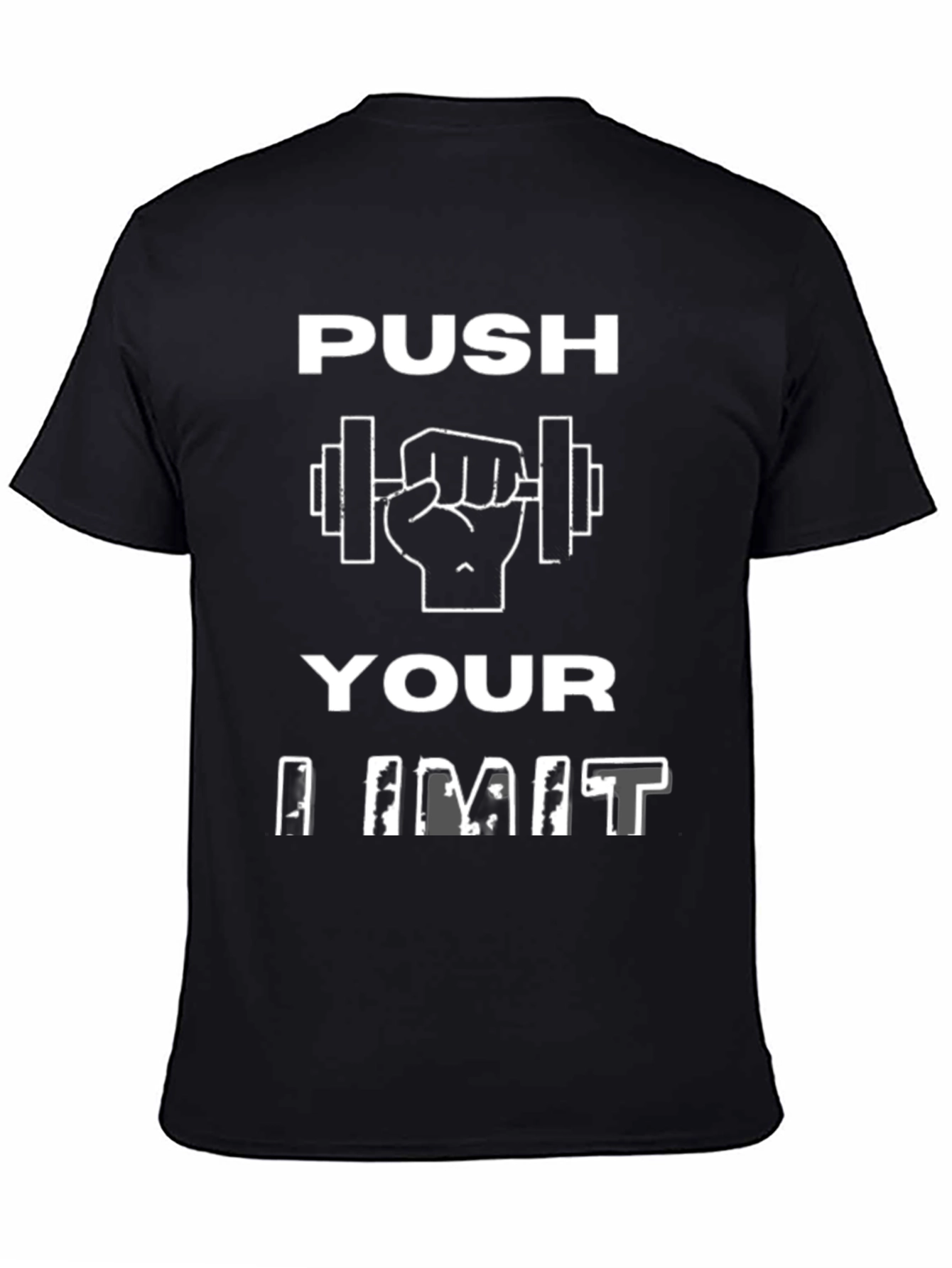 Push Your Limit Graphic T-Shirt - Black