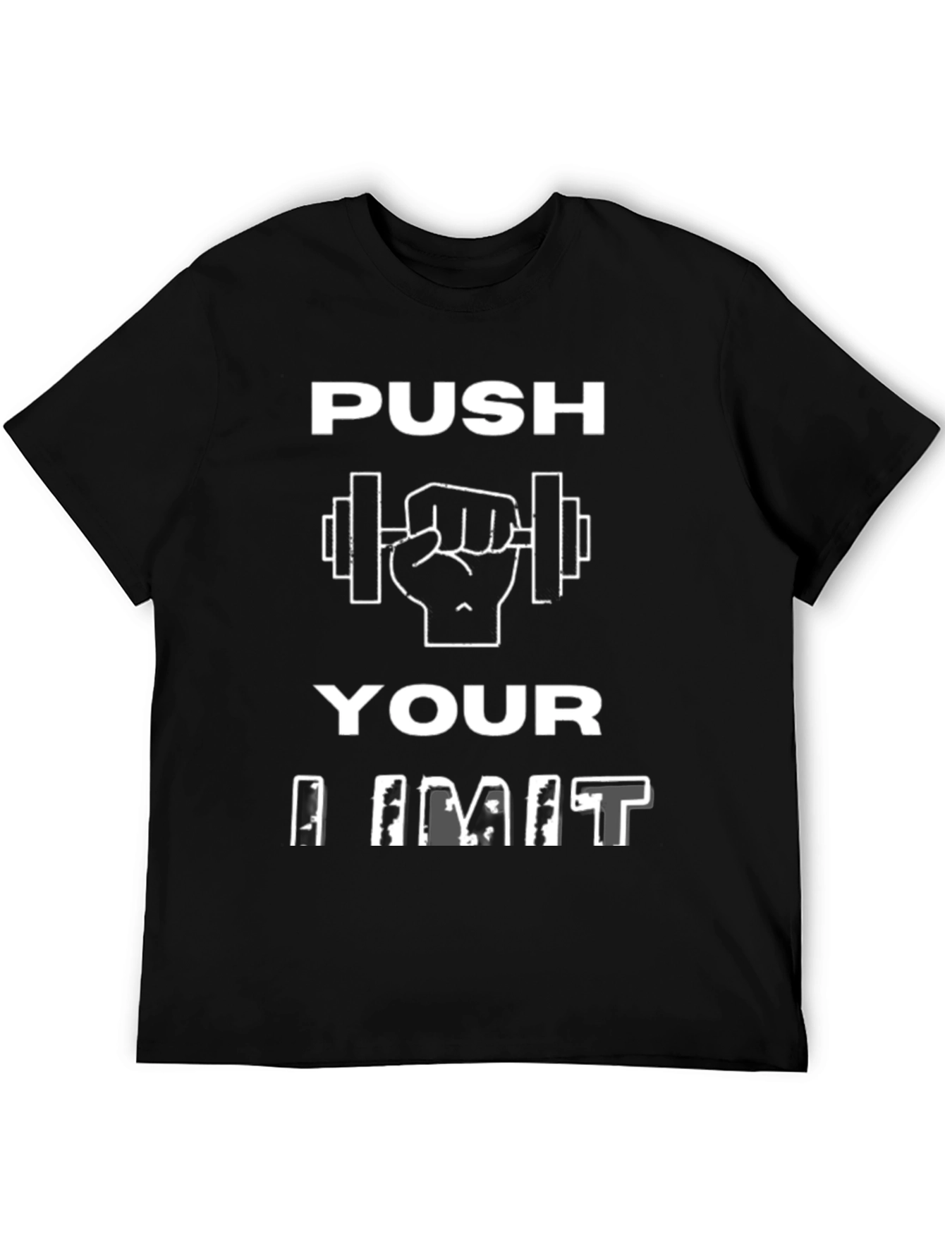 Push Your Limit Graphic T-Shirt - Black