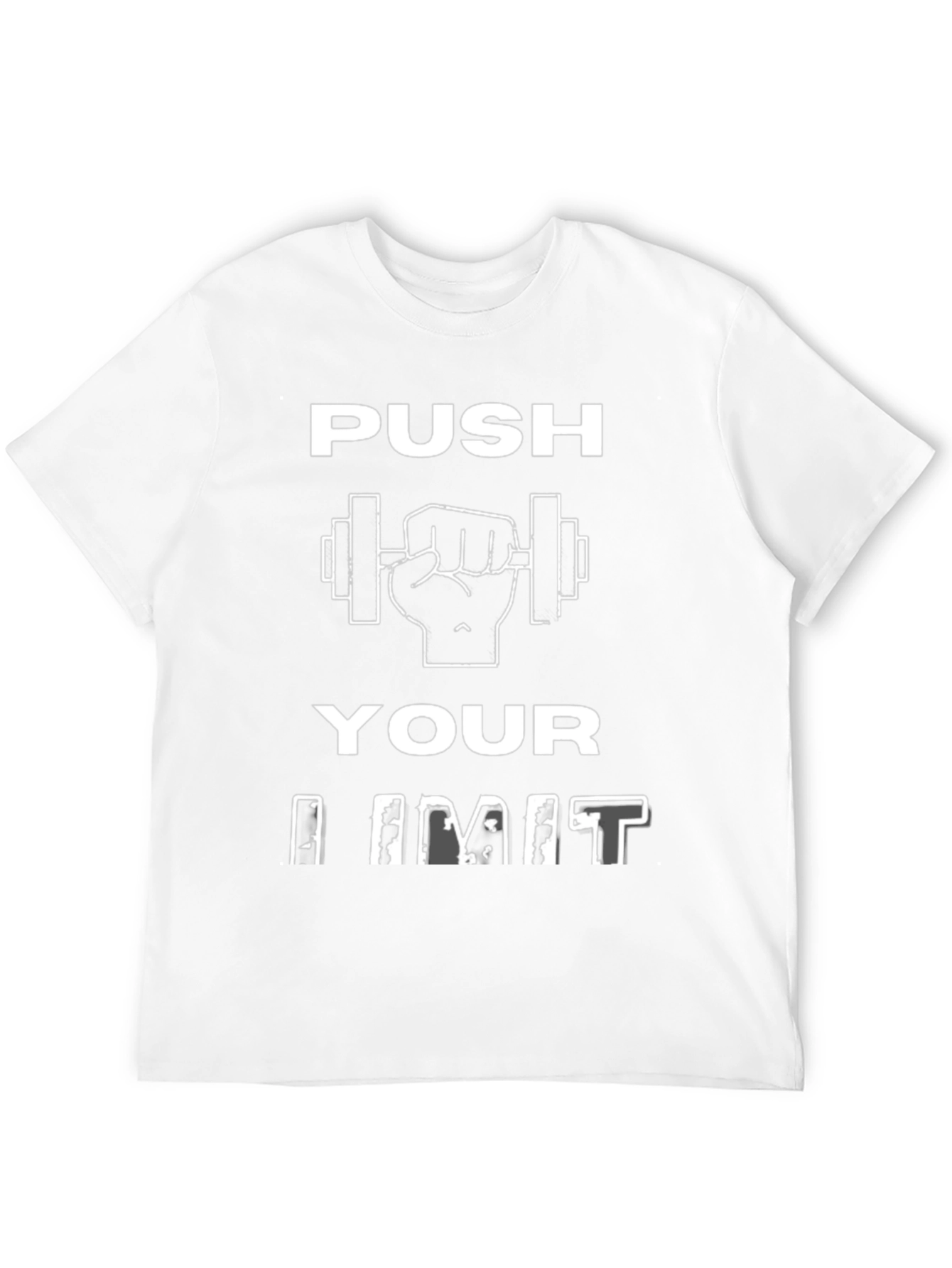 Push Your Limit Graphic T-Shirt - Black