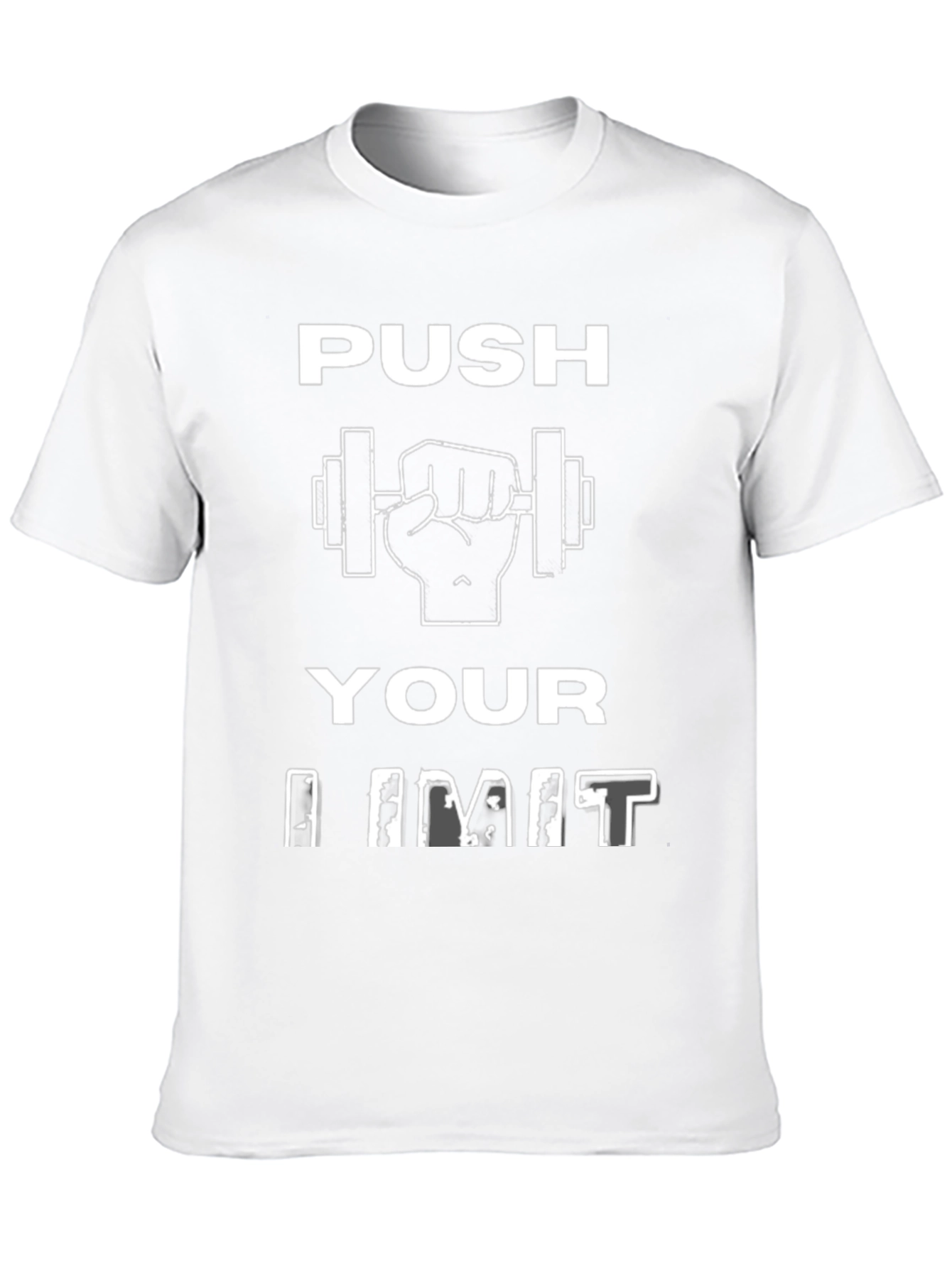 Push Your Limit Graphic T-Shirt - Black