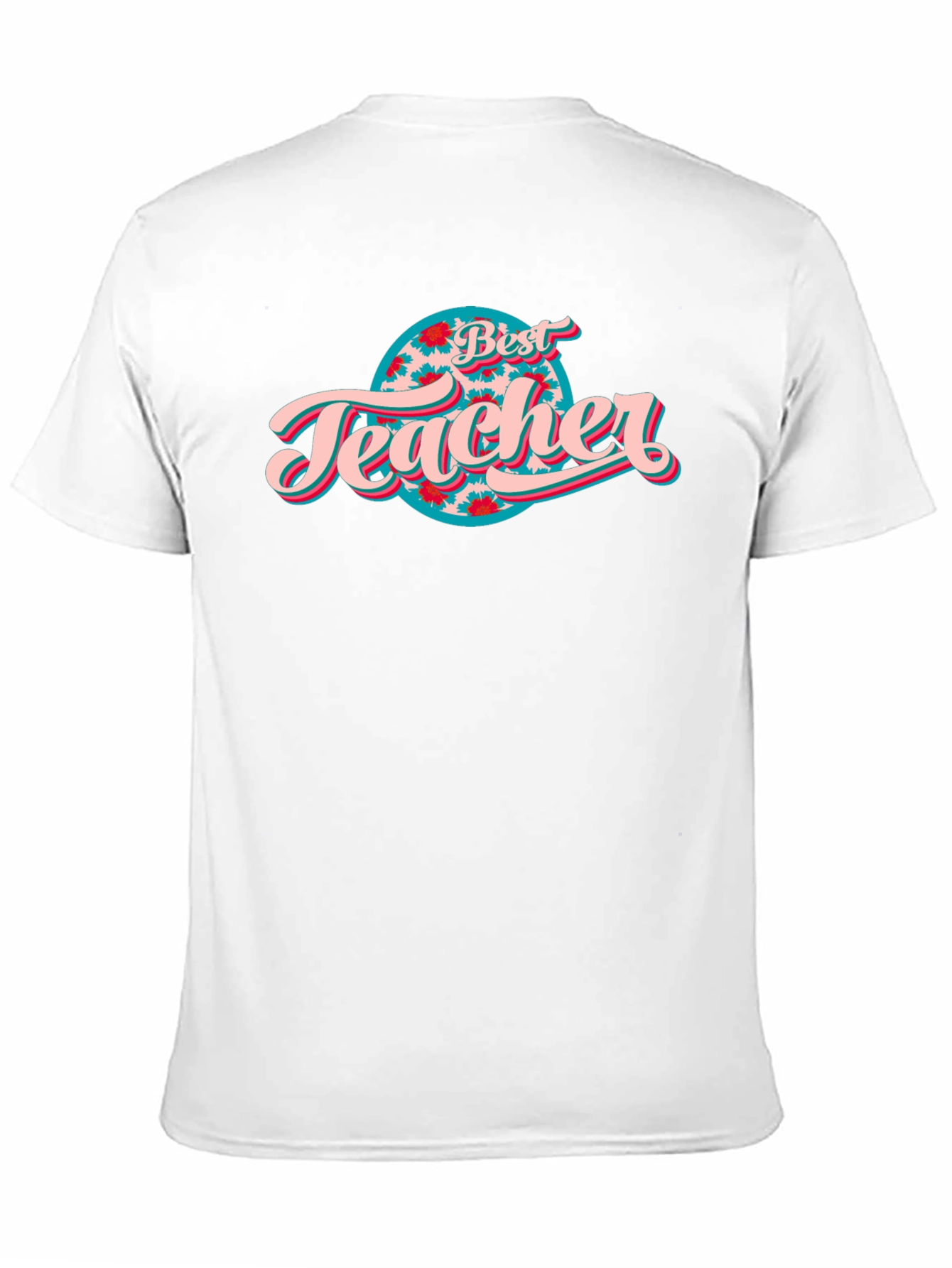 Best Teacher Graphic Tee - Black Cotton T-Shirt