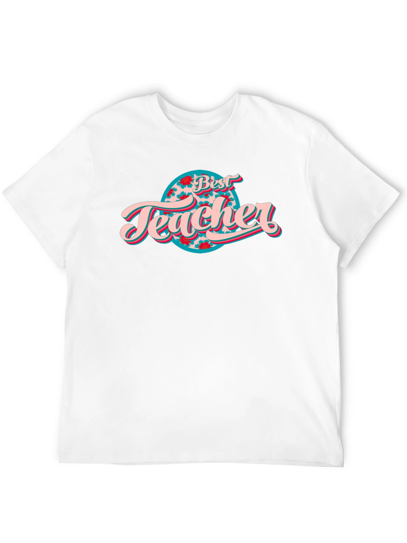 Best Teacher Graphic Tee - Black Cotton T-Shirt