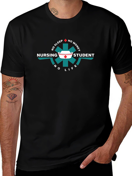 Nursing Student Life Graphic T-Shirt