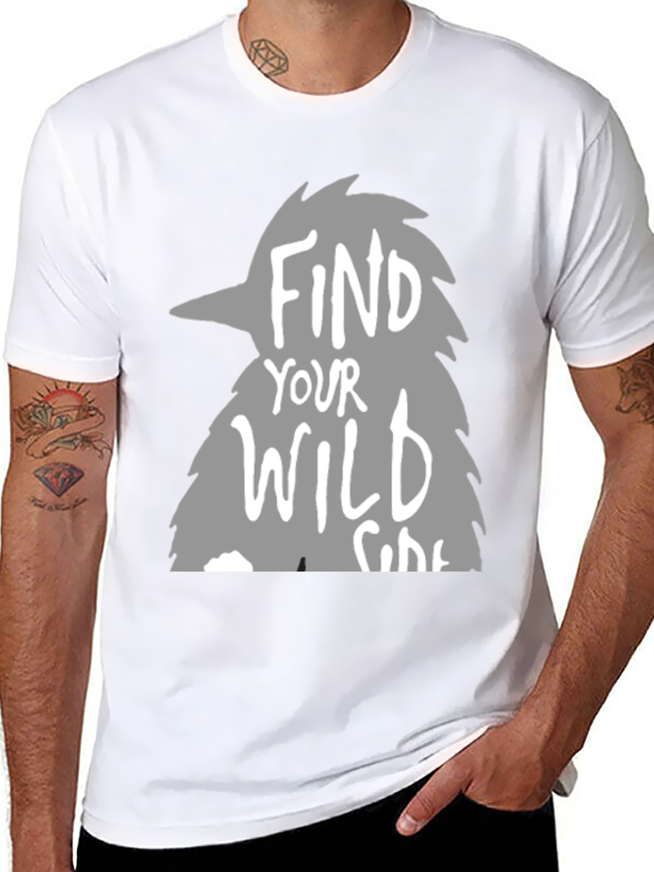 Find Your Wild Side Graphic Tee - Black