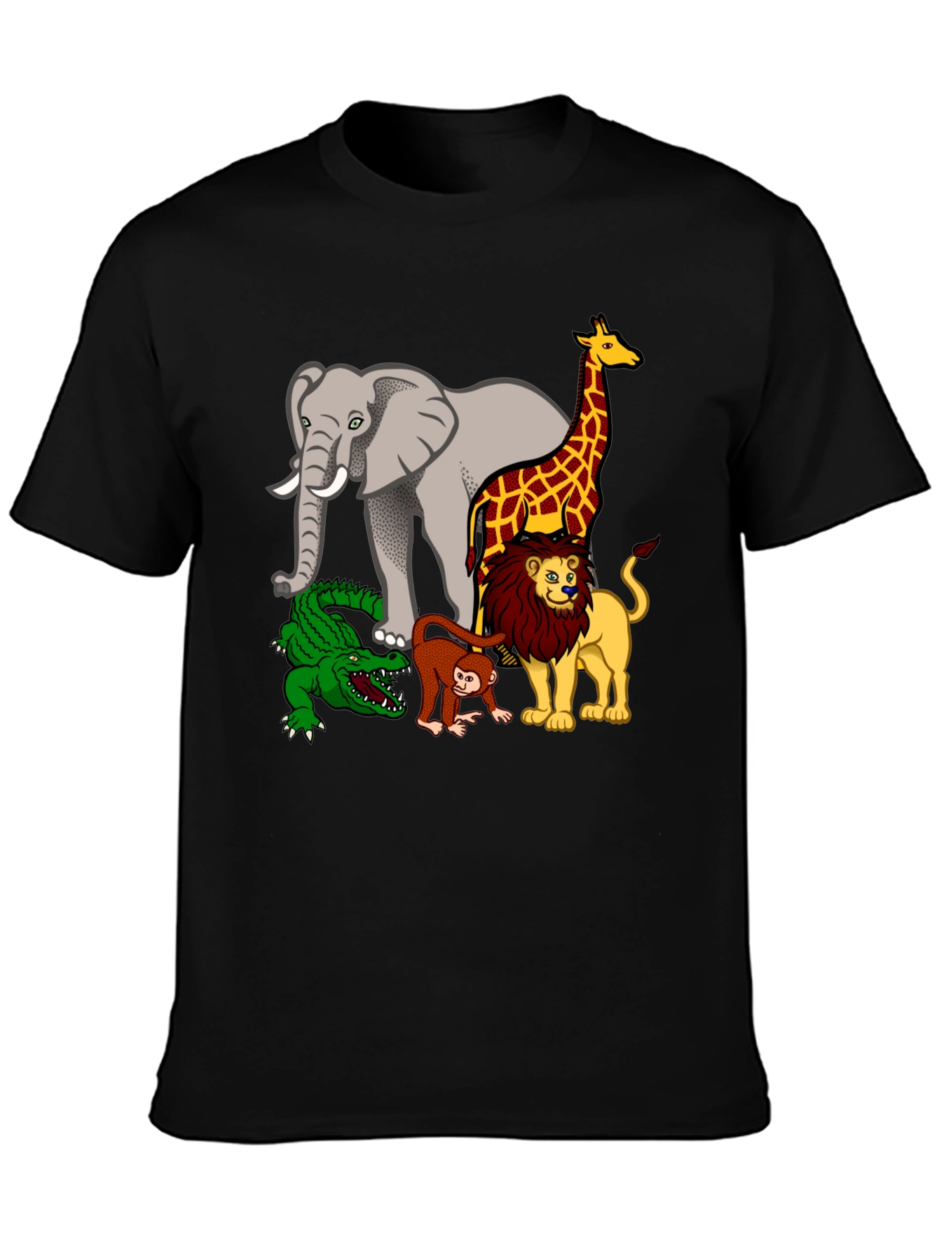 Cartoon Safari Animal T-Shirt