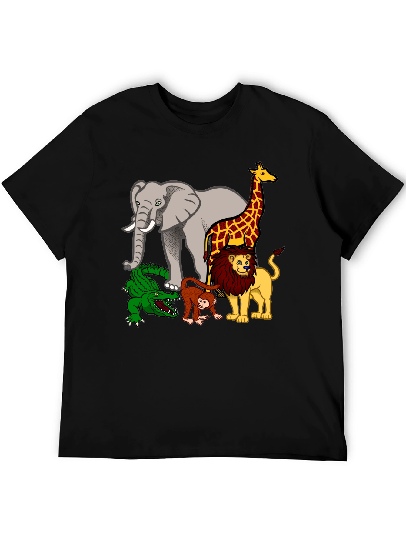 Cartoon Safari Animal T-Shirt