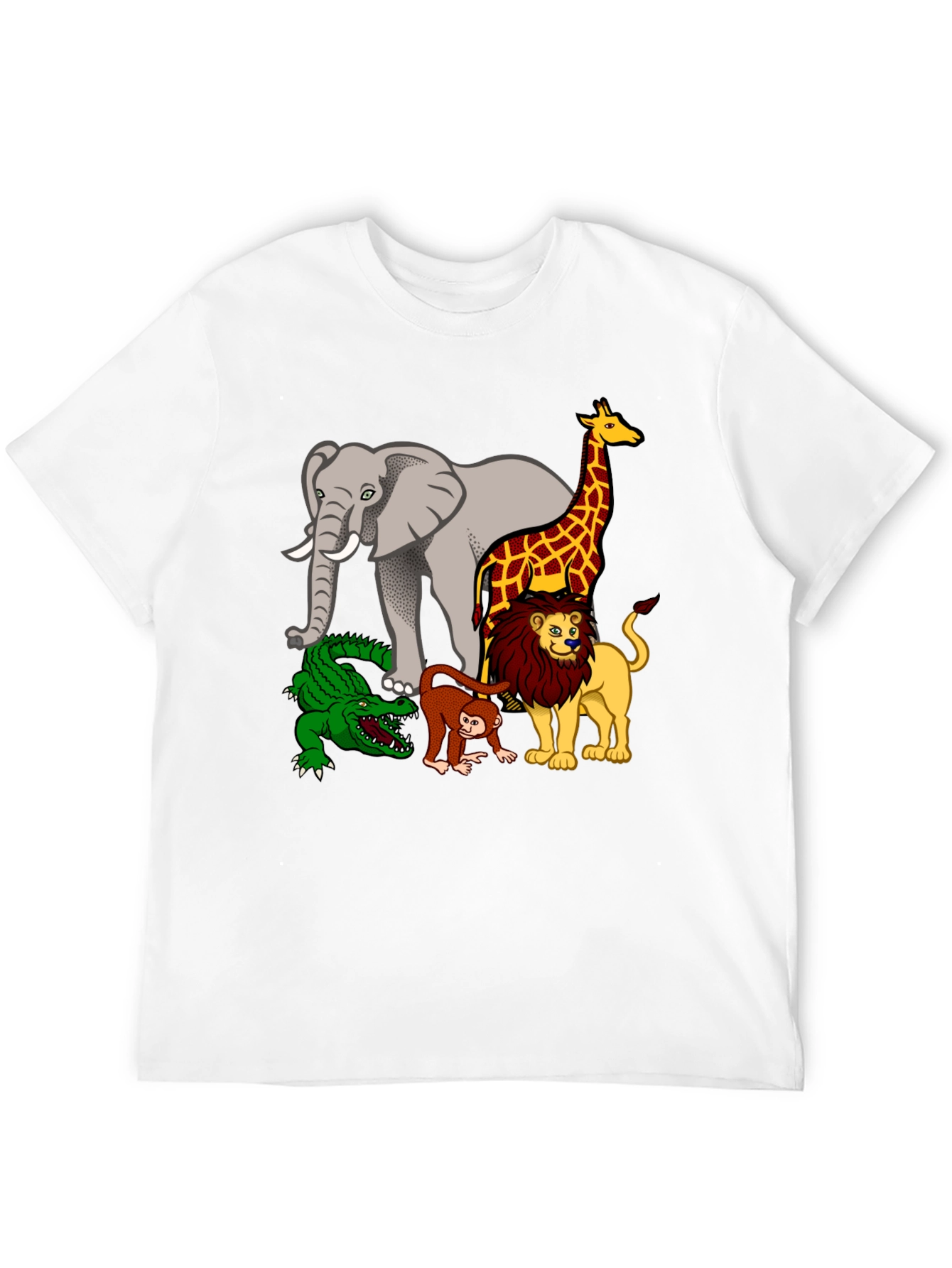 Cartoon Safari Animal T-Shirt