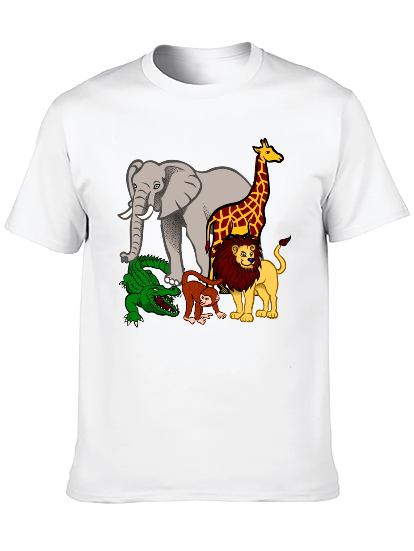 Cartoon Safari Animal T-Shirt