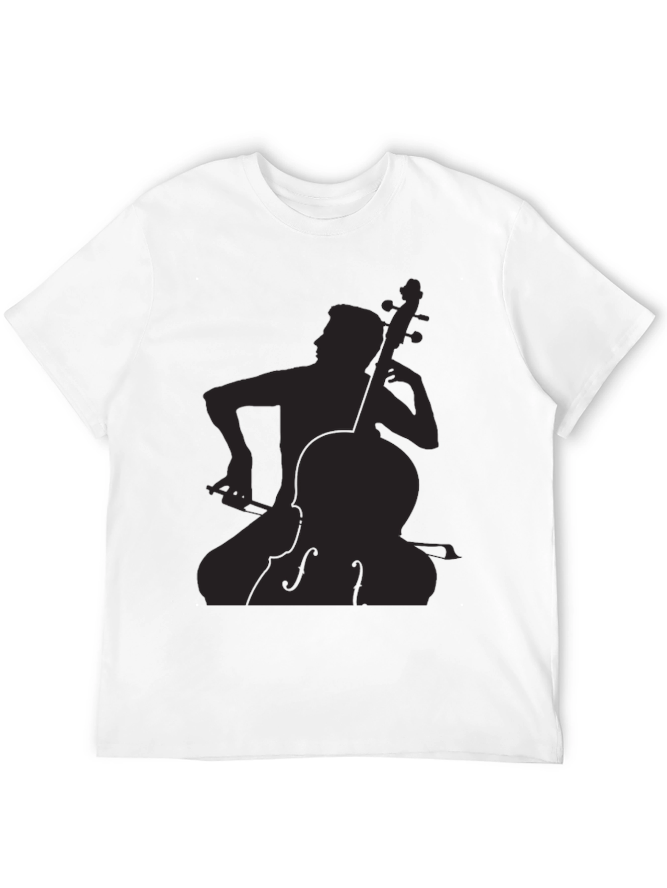 Musician Silhouette Graphic Tee - Black