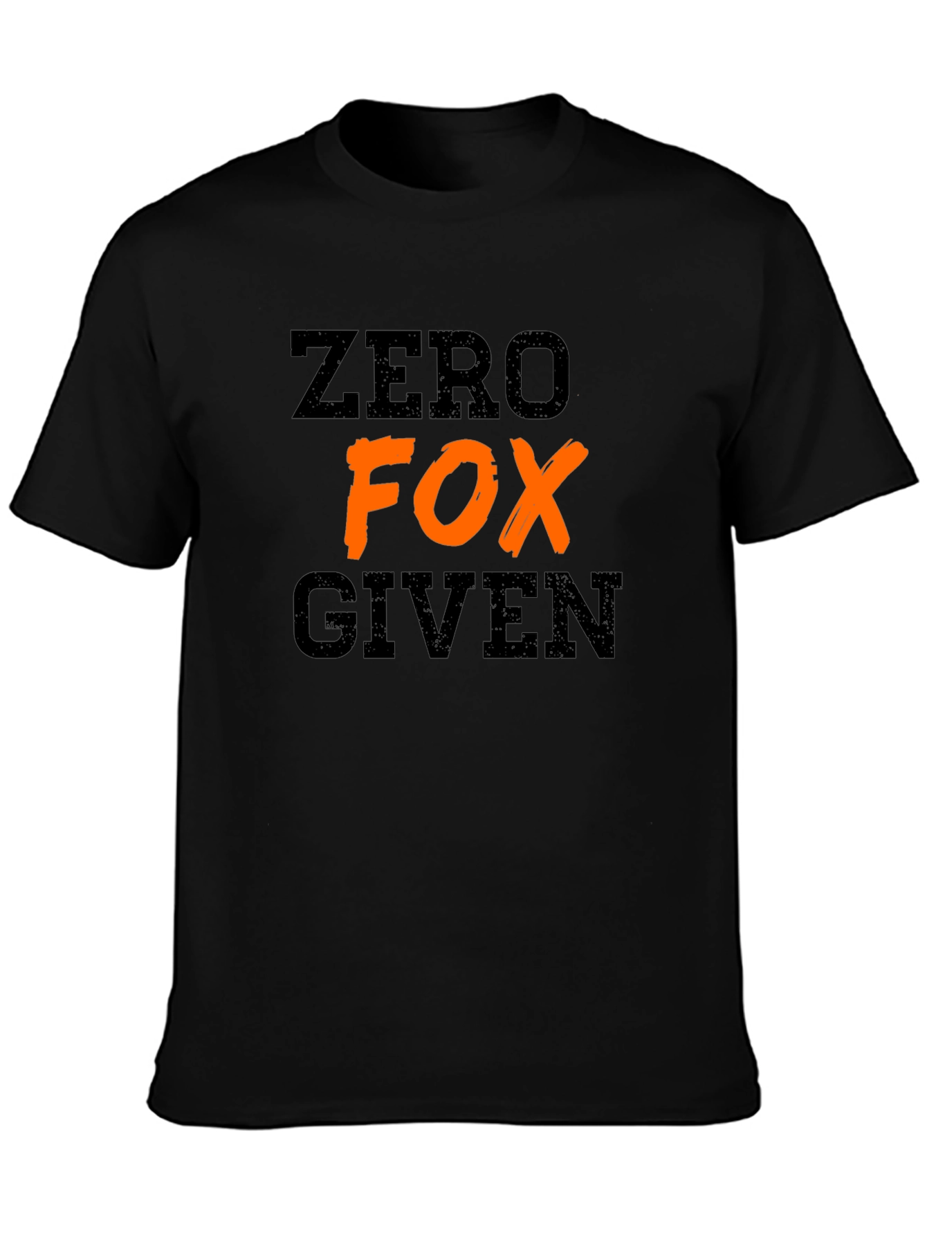 Zero Fox Given Graphic Tee - Casual Black T-Shirt