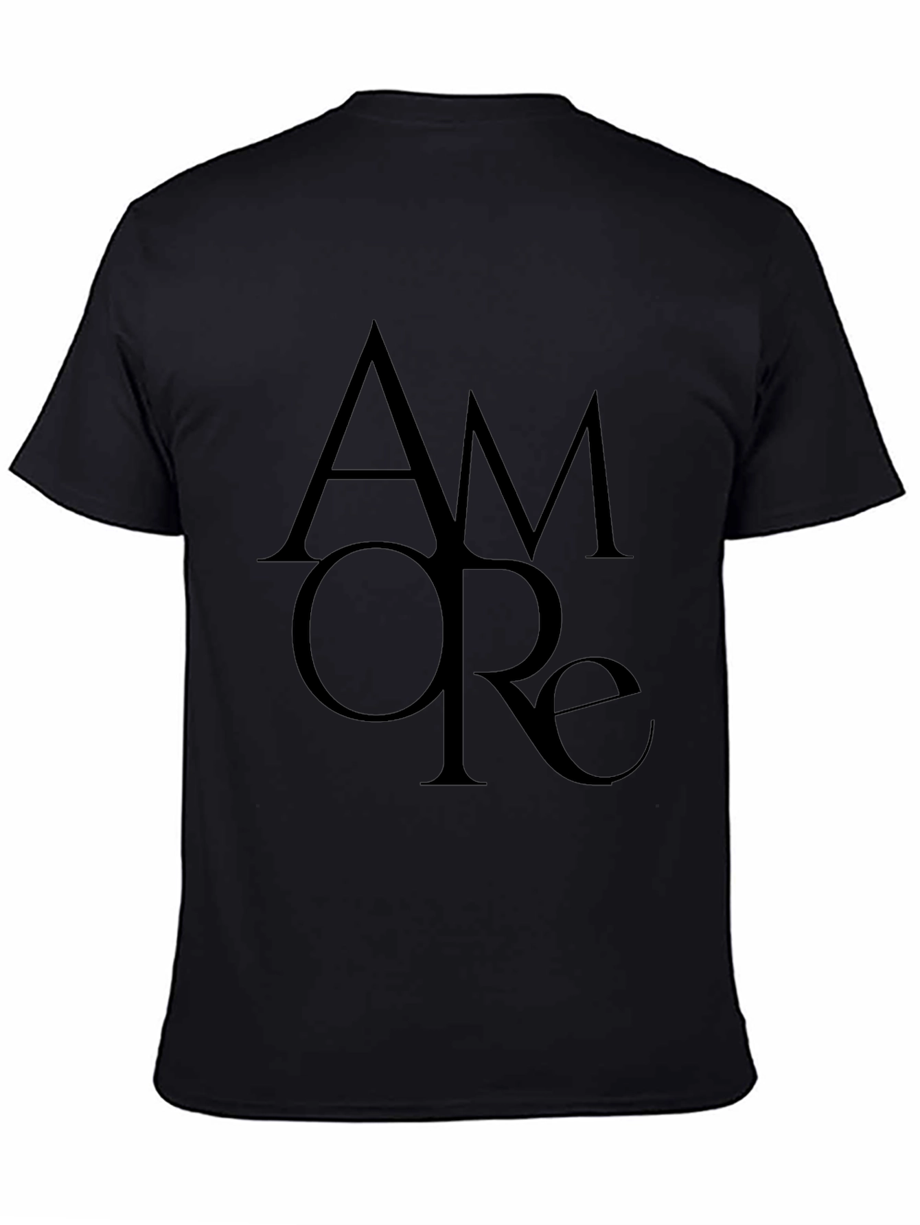 Amore Graphic Black T-Shirt - Italian Love