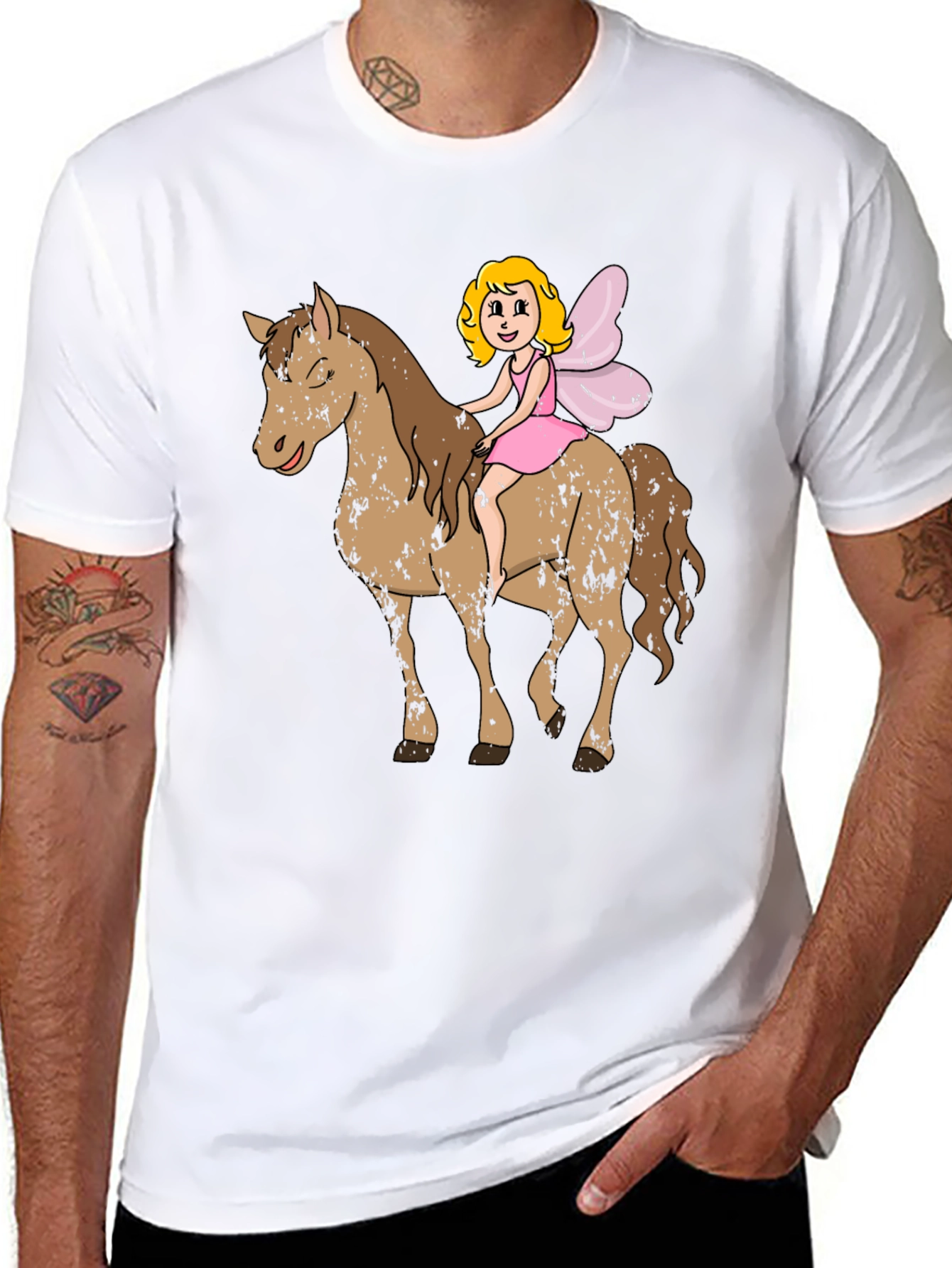 Fairy on Horseback Graphic T-Shirt