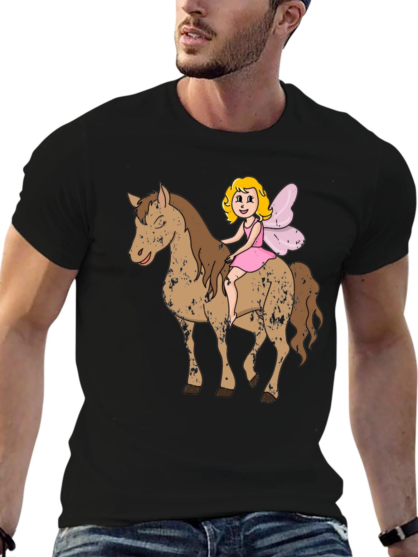 Fairy on Horseback Graphic T-Shirt