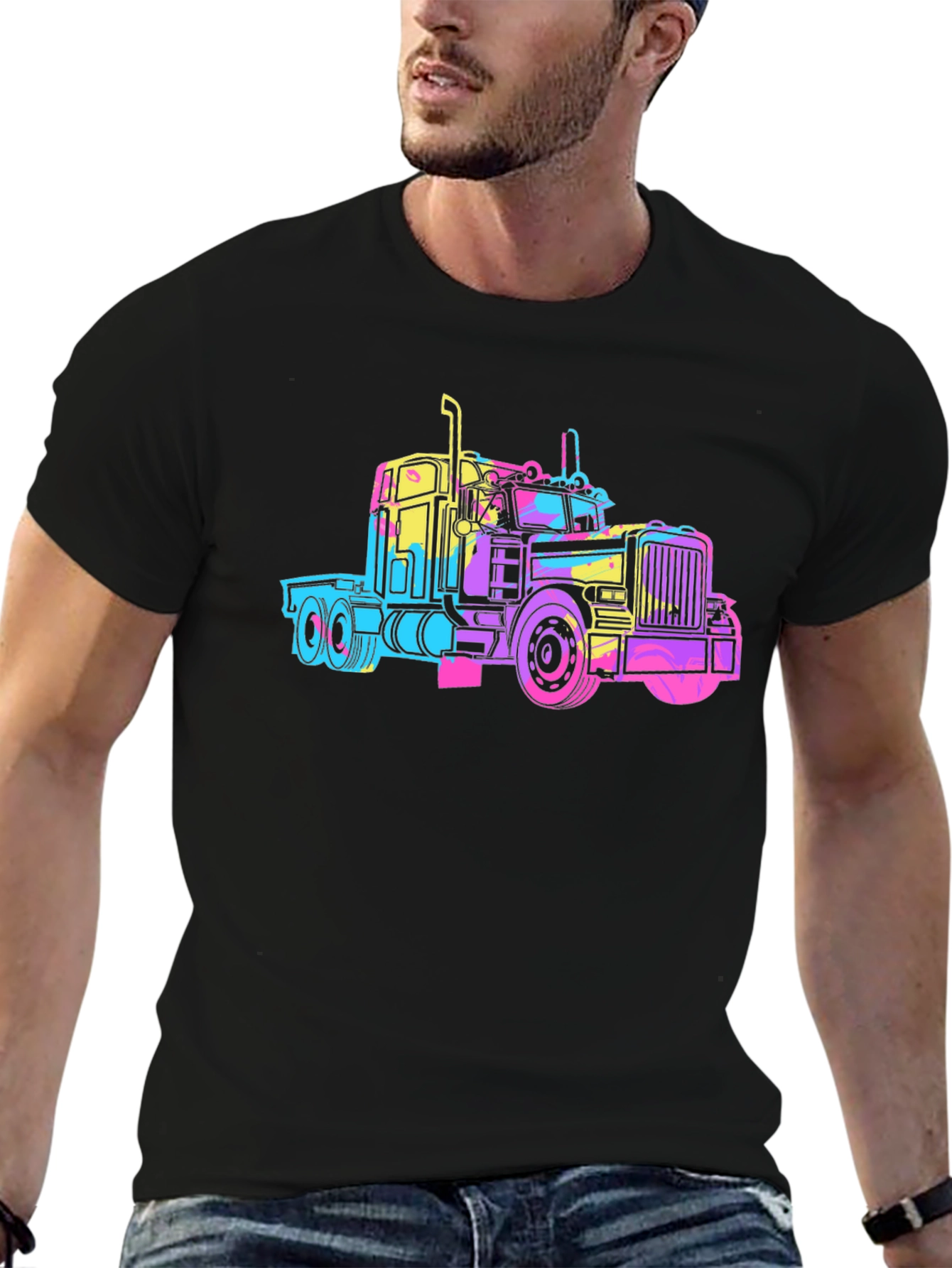 Truck Graphic Tee - Black