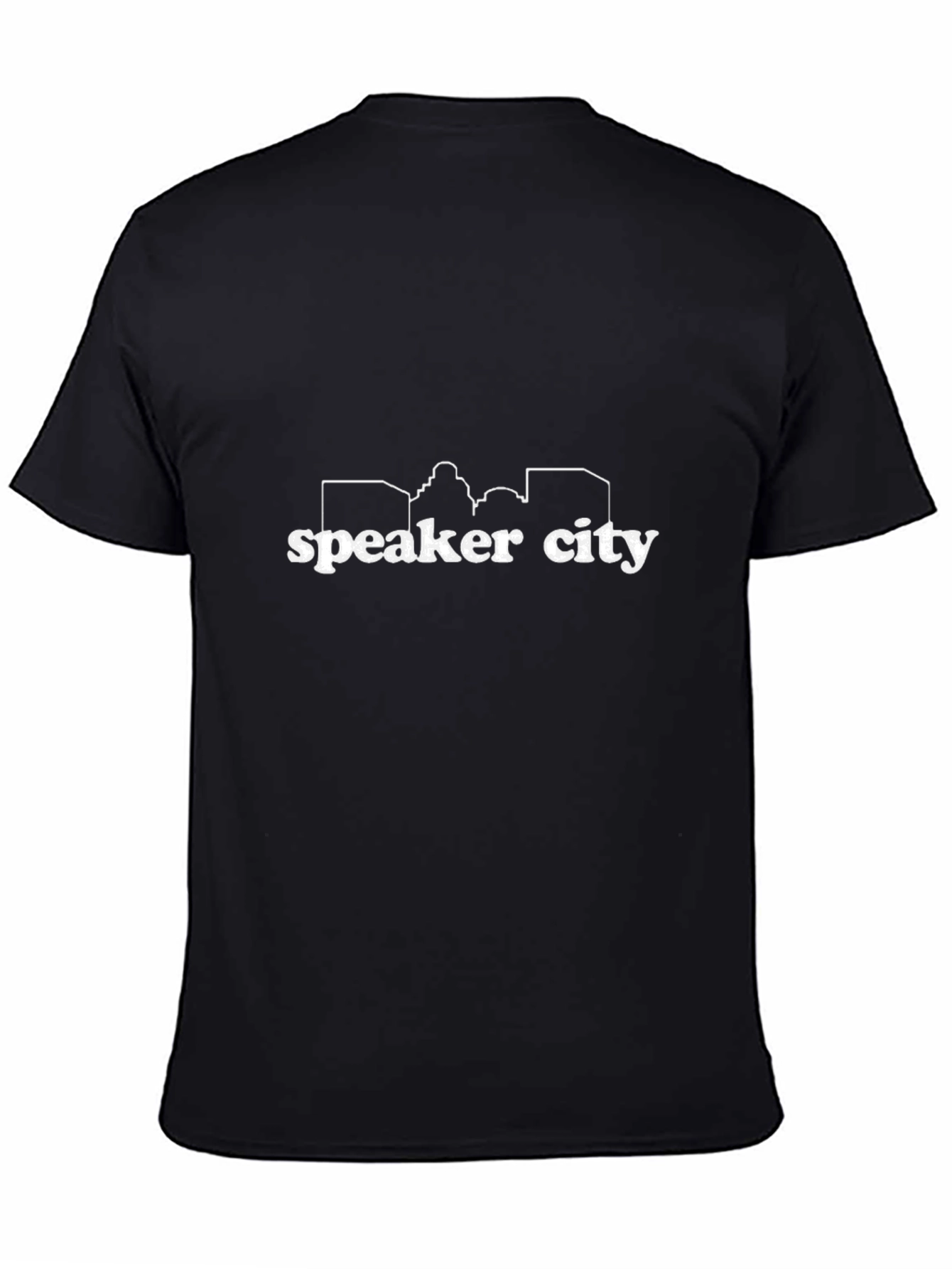 Speaker City Black Graphic Tee