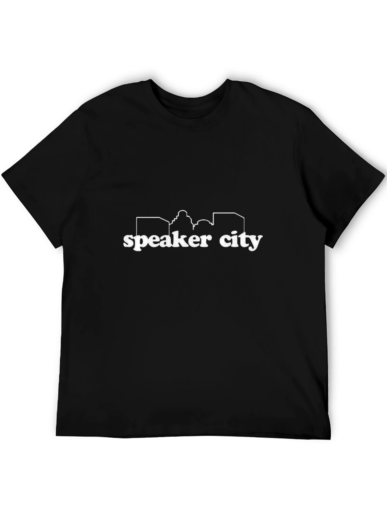 Speaker City Black Graphic Tee