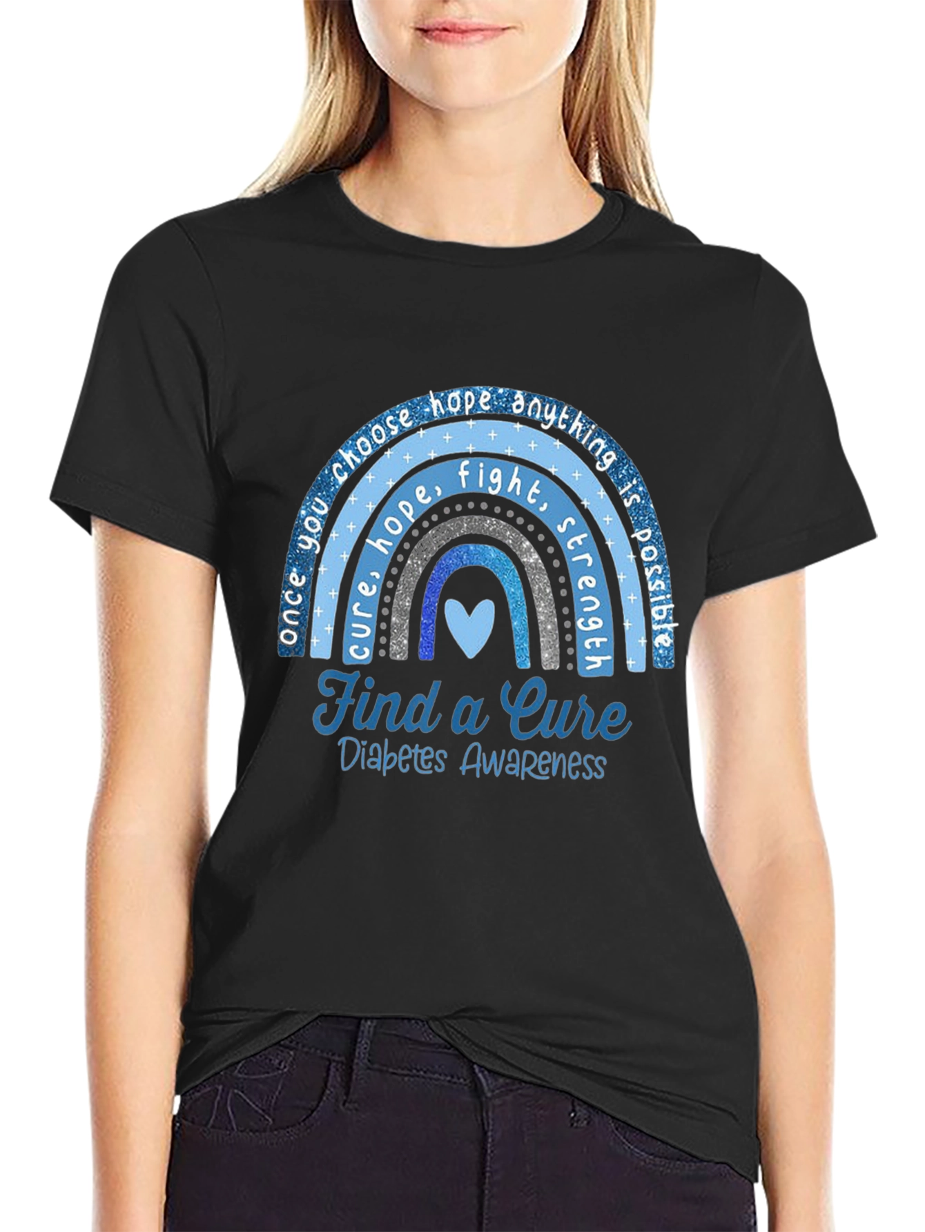 Diabetes Awareness T-Shirt - Find a Cure