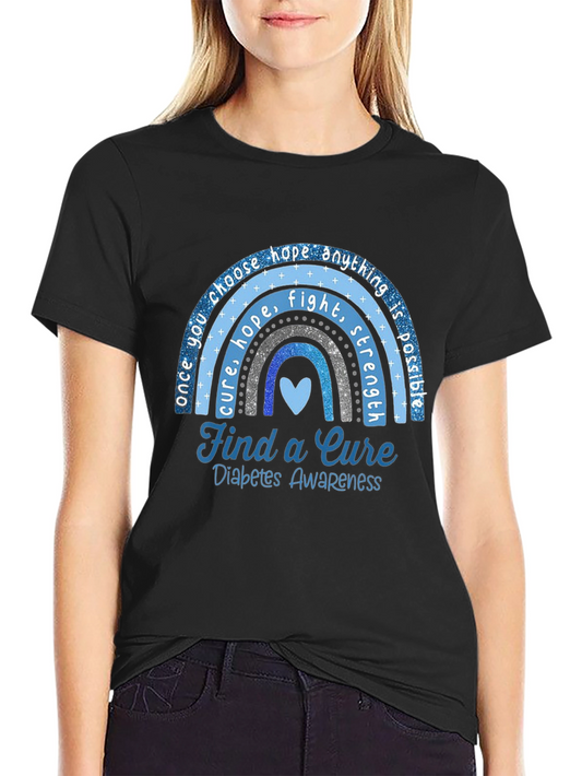 Diabetes Awareness T-Shirt - Find a Cure
