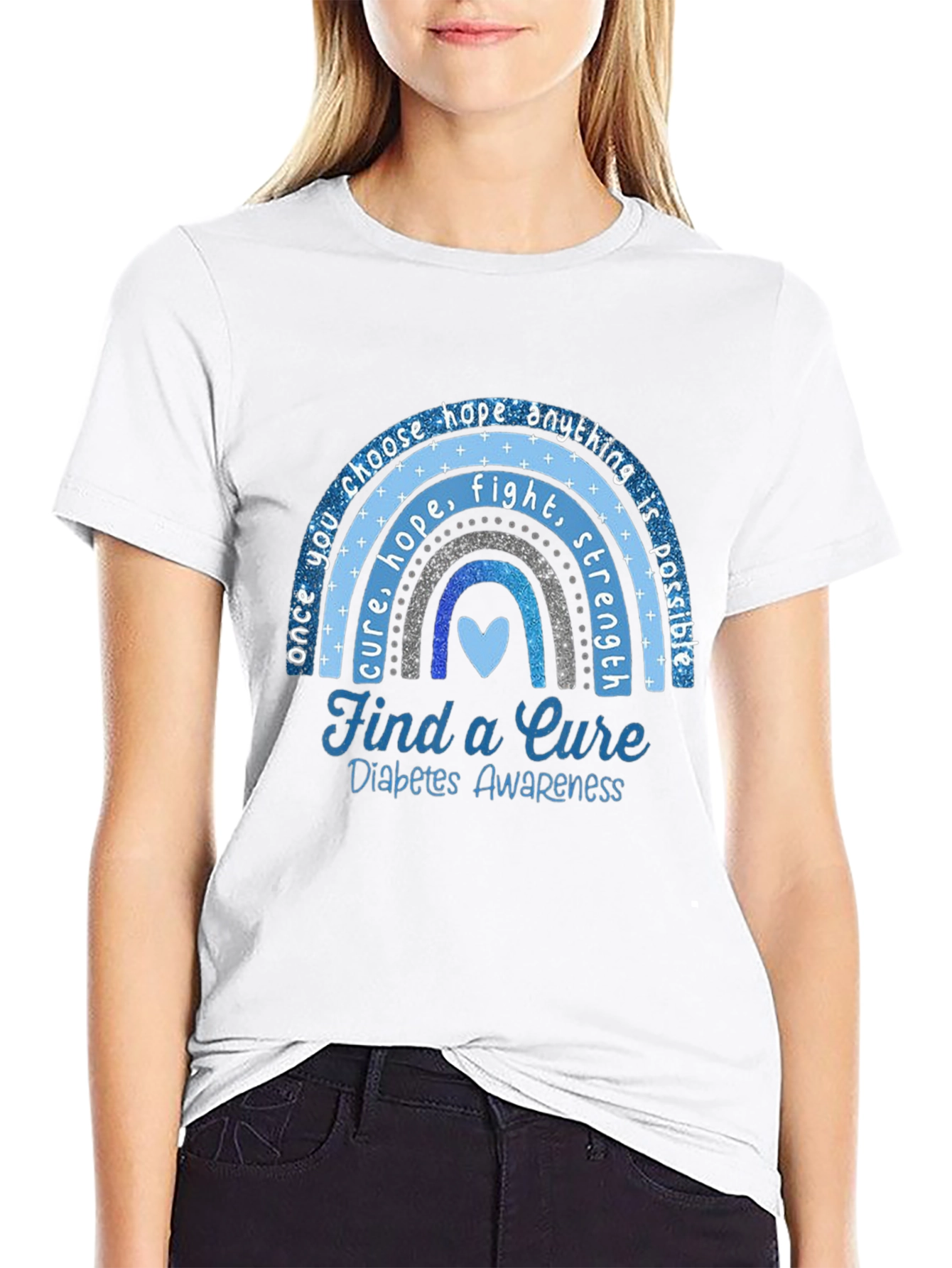Diabetes Awareness T-Shirt - Find a Cure