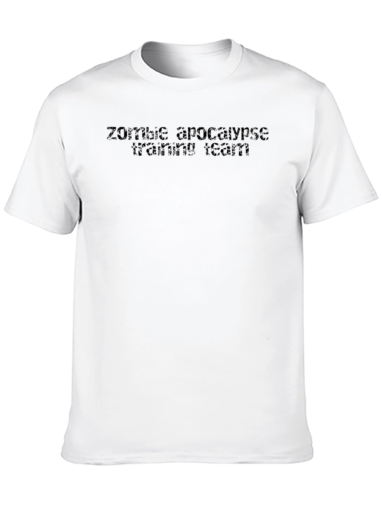 Zombie Apocalypse Training Team Black T-Shirt