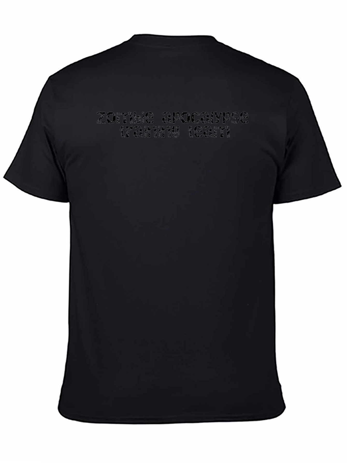 Zombie Apocalypse Training Team Black T-Shirt
