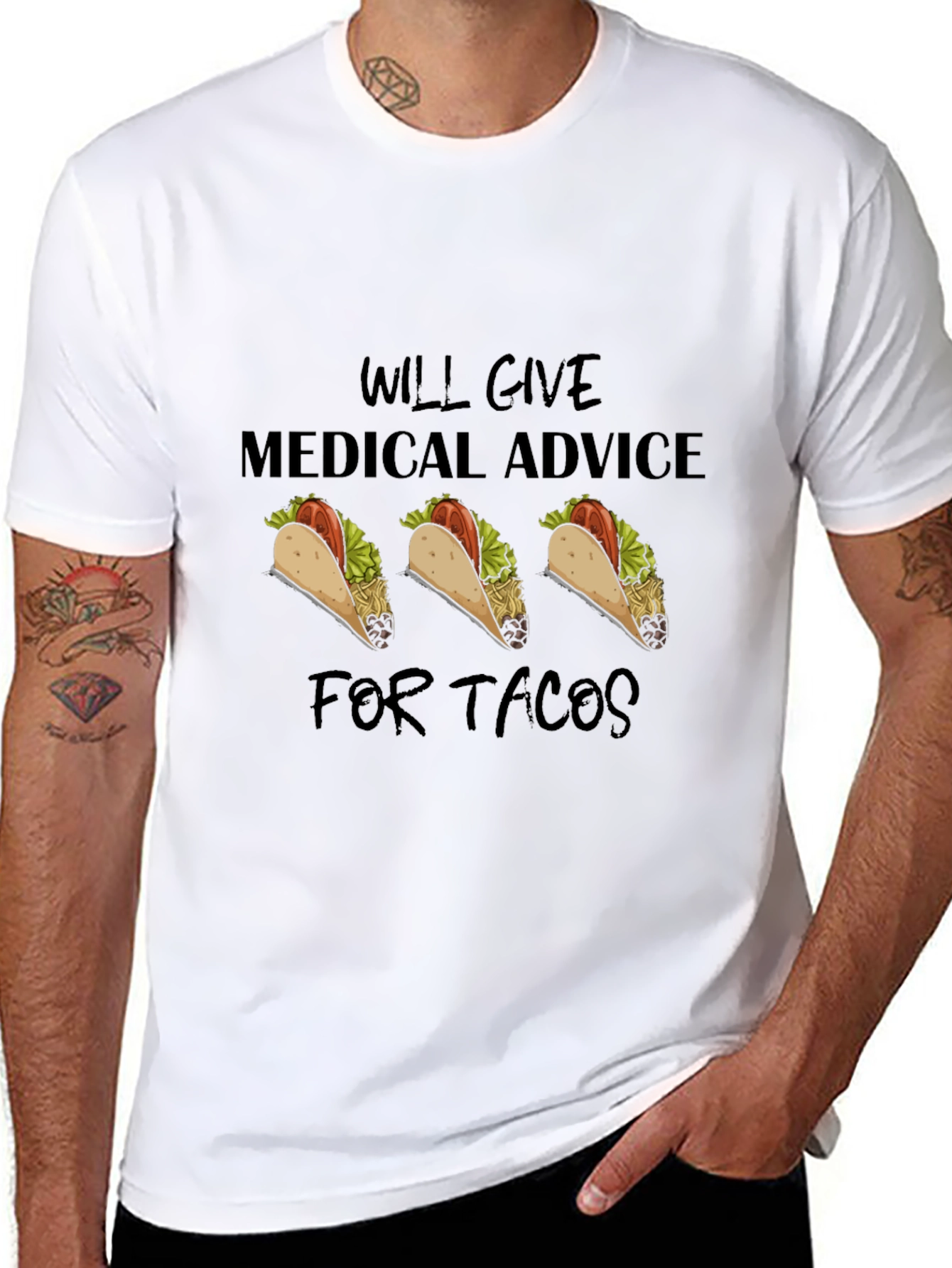 Medical Advice For Tacos Graphic T-Shirt