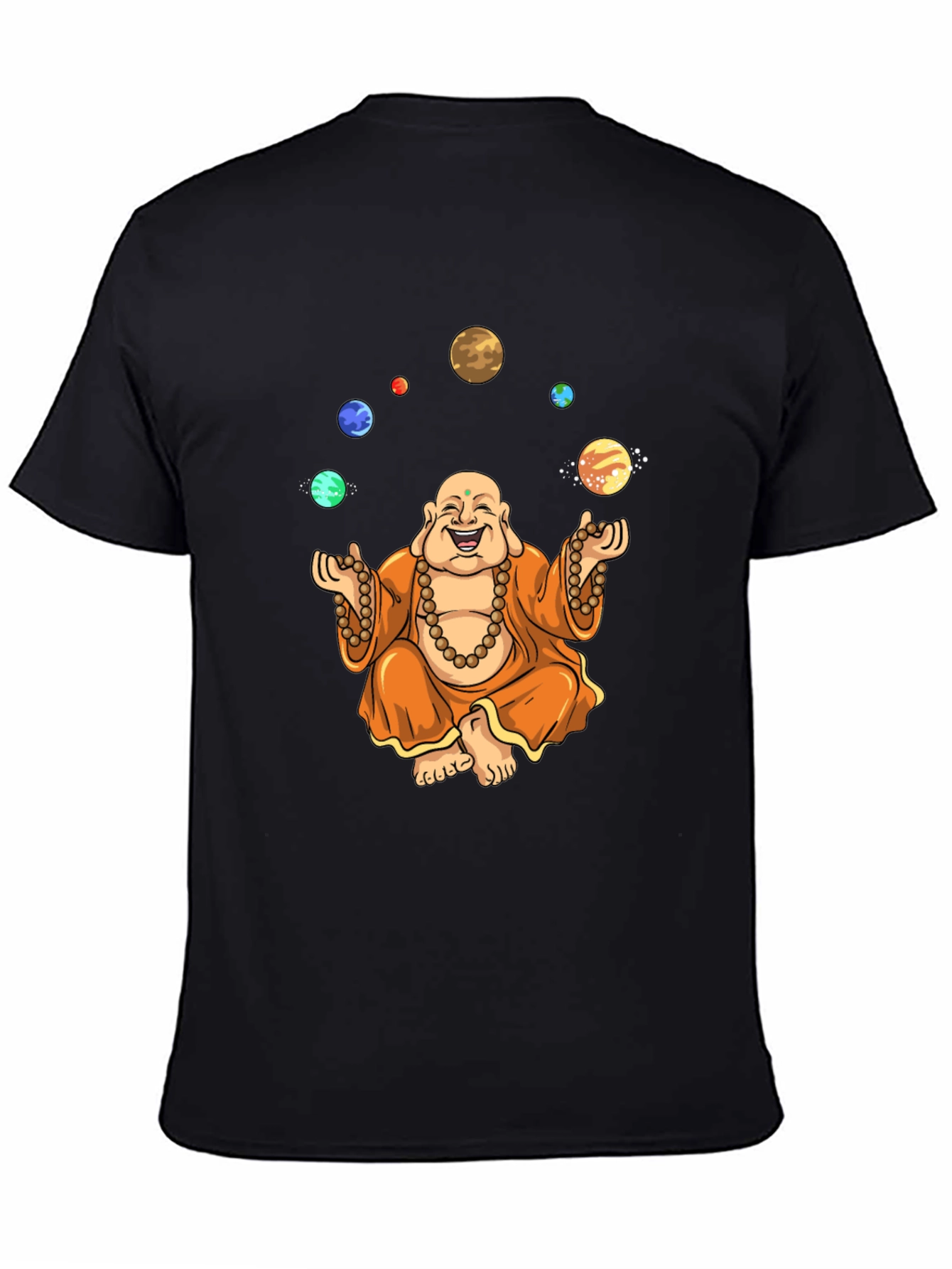Buddha Juggling Planets Graphic T-Shirt
