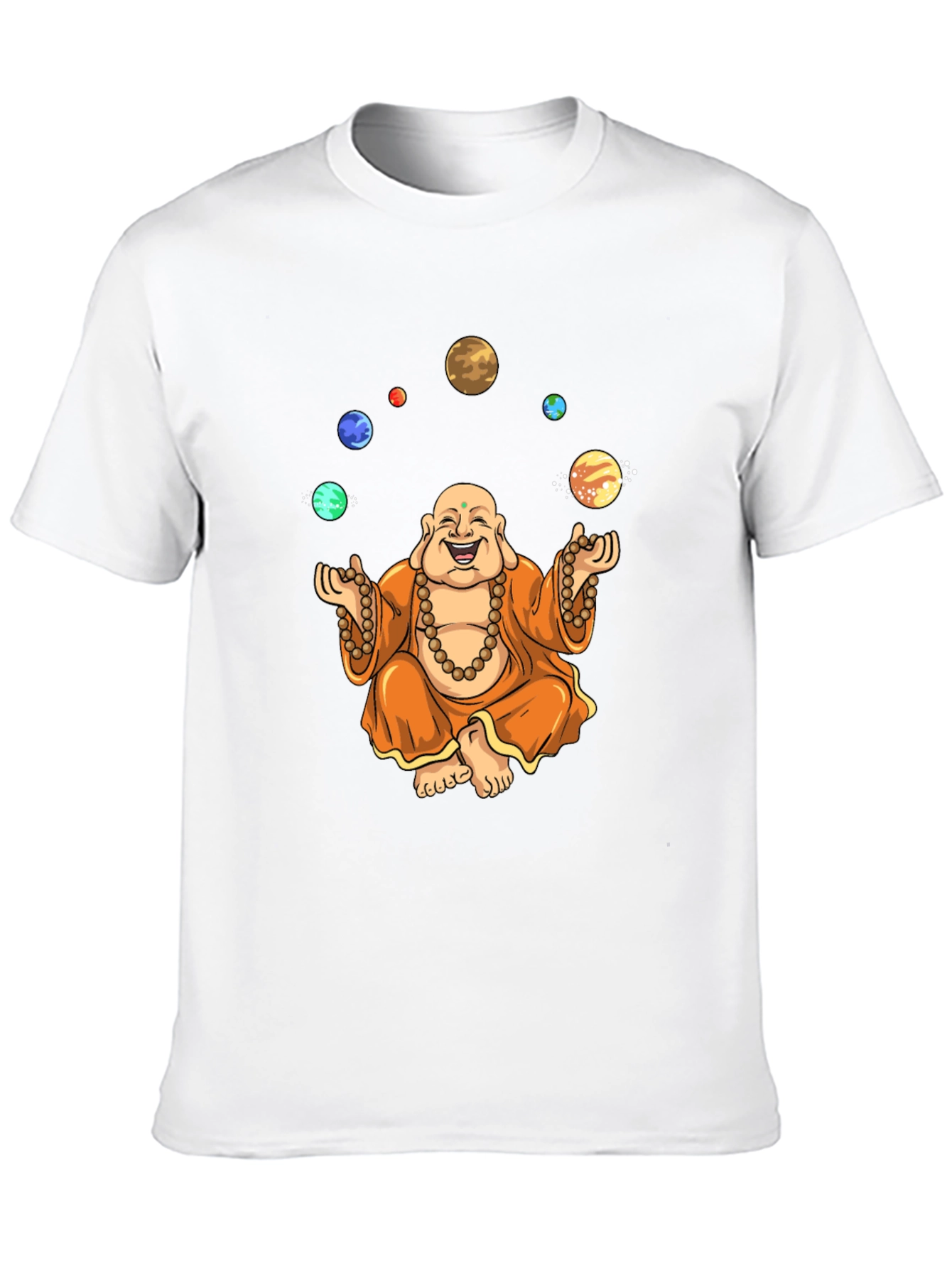 Buddha Juggling Planets Graphic T-Shirt
