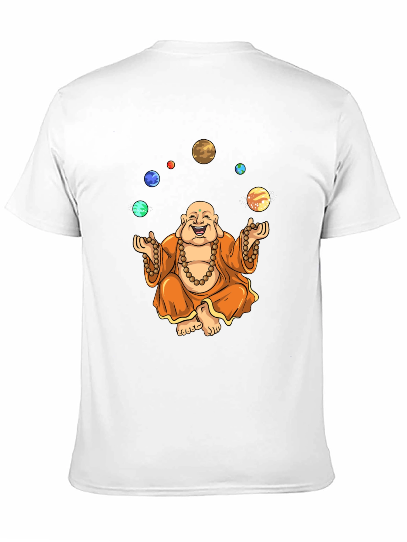 Buddha Juggling Planets Graphic T-Shirt