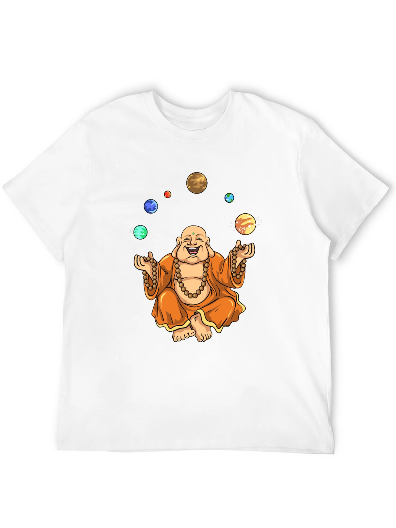Buddha Juggling Planets Graphic T-Shirt