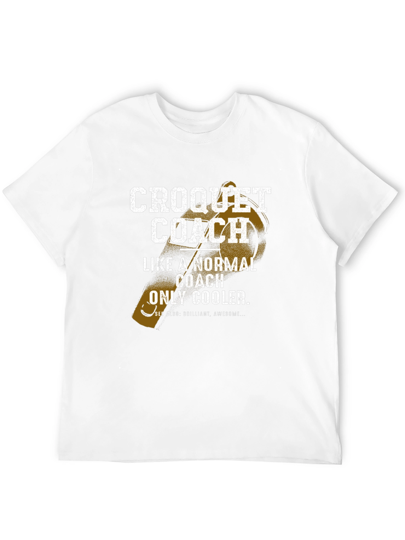 Croquet Coach Graphic T-Shirt for Sports Lovers
