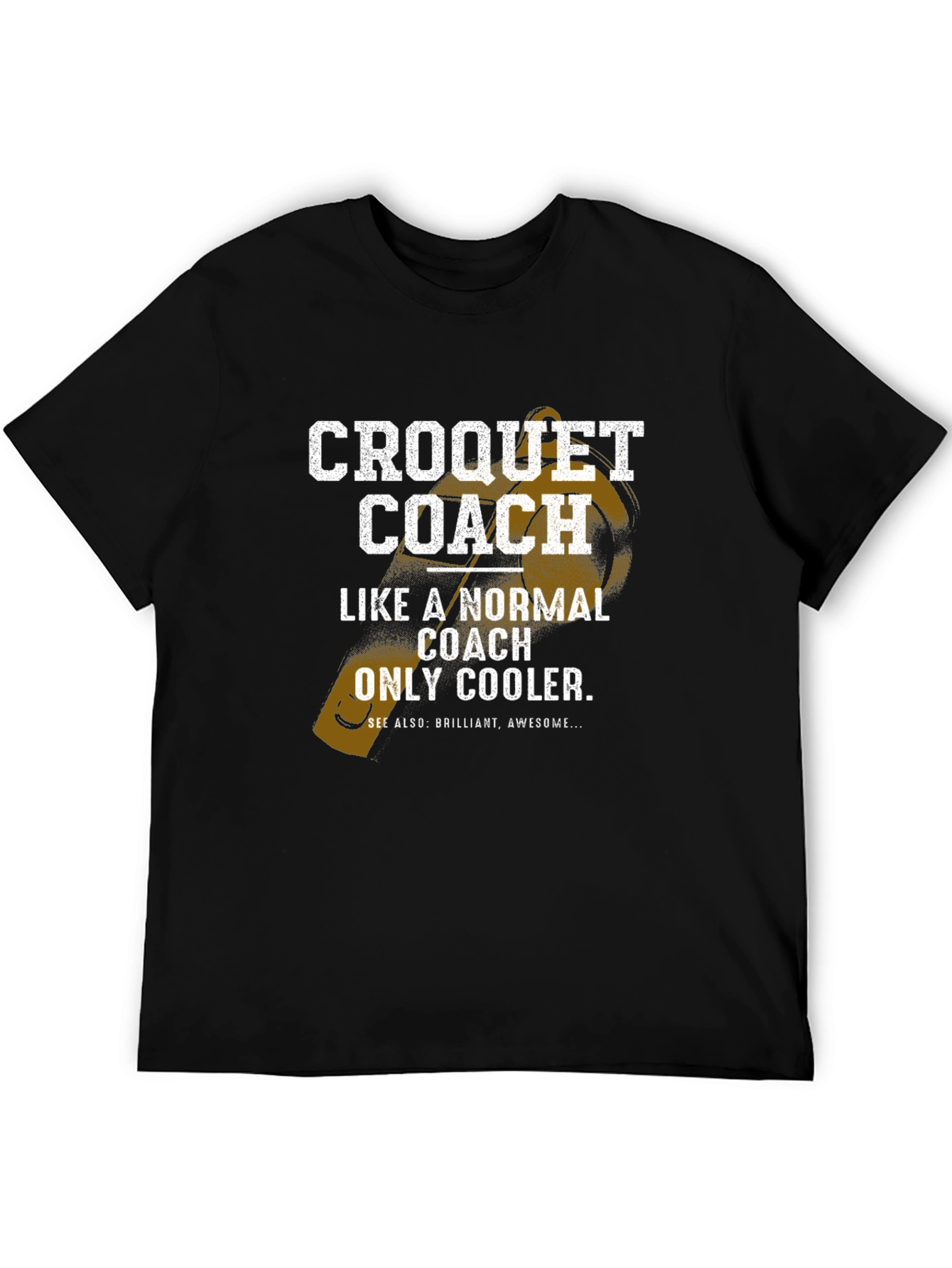 Croquet Coach Graphic T-Shirt for Sports Lovers