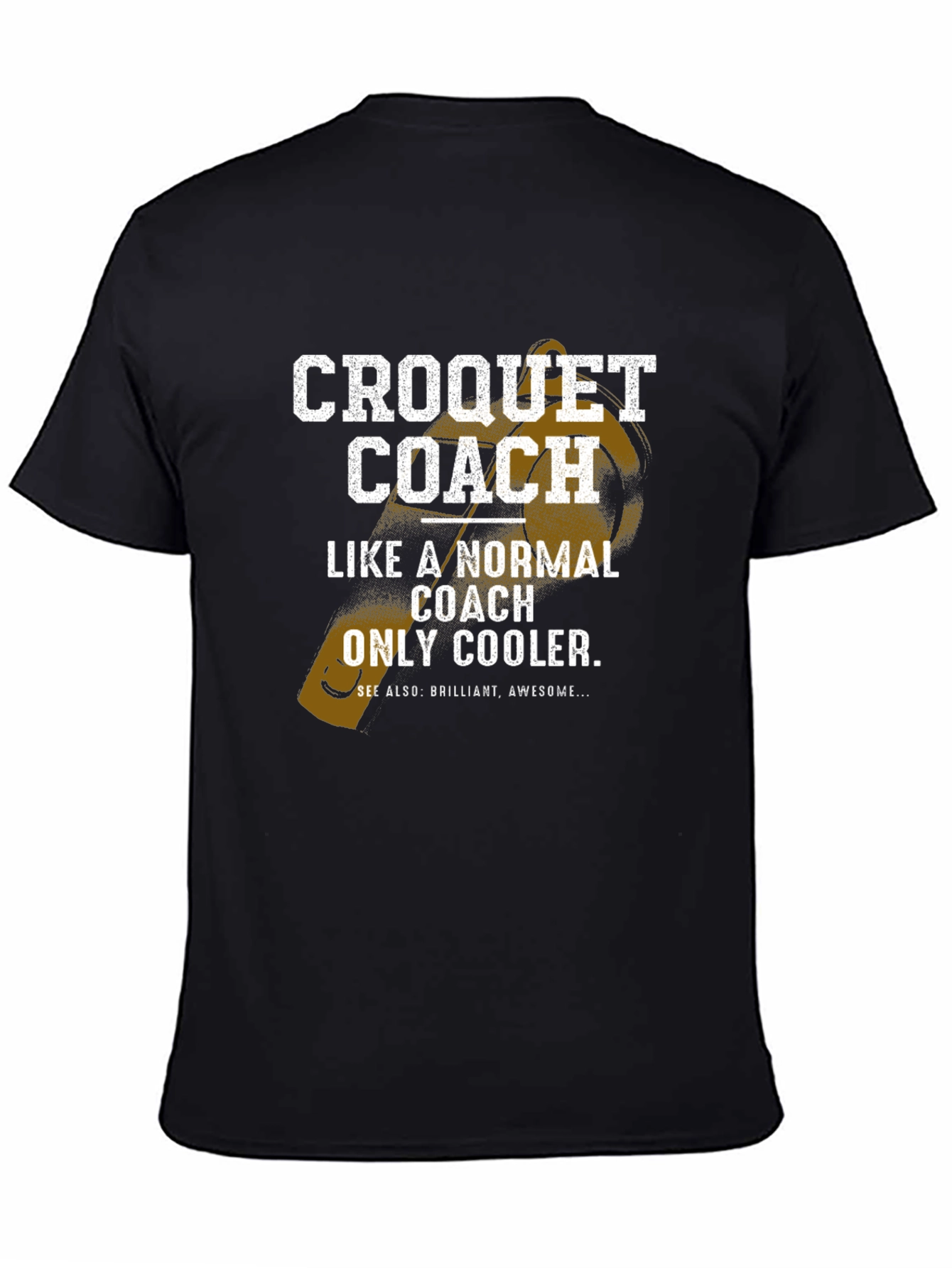 Croquet Coach Graphic T-Shirt for Sports Lovers