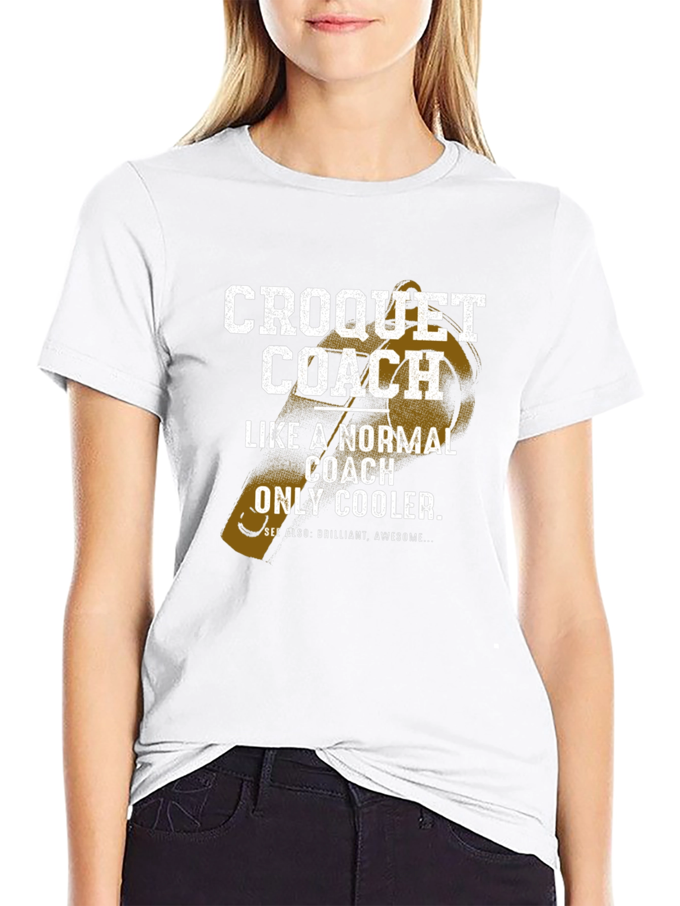 Croquet Coach Graphic T-Shirt for Sports Lovers
