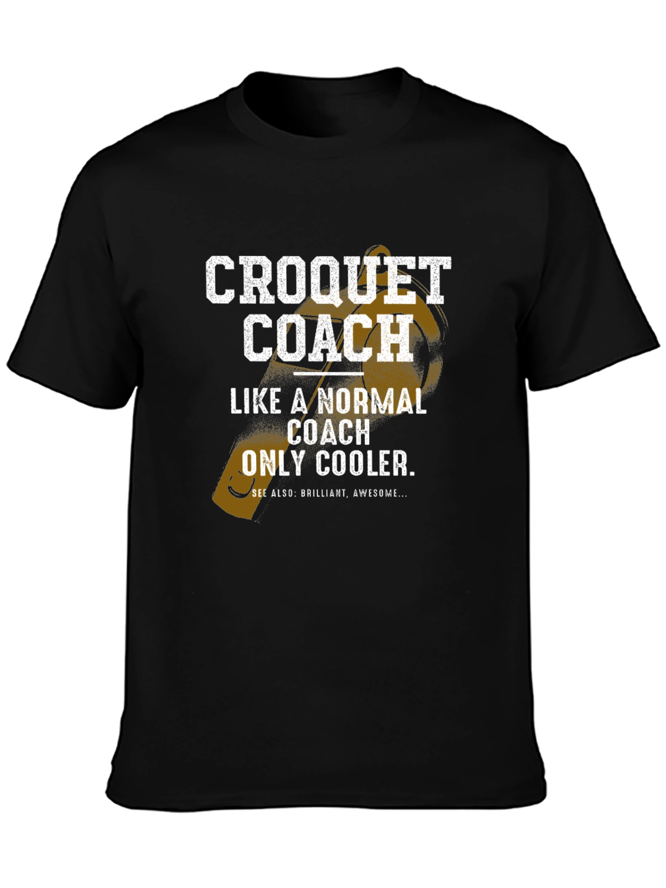 Croquet Coach Graphic T-Shirt for Sports Lovers