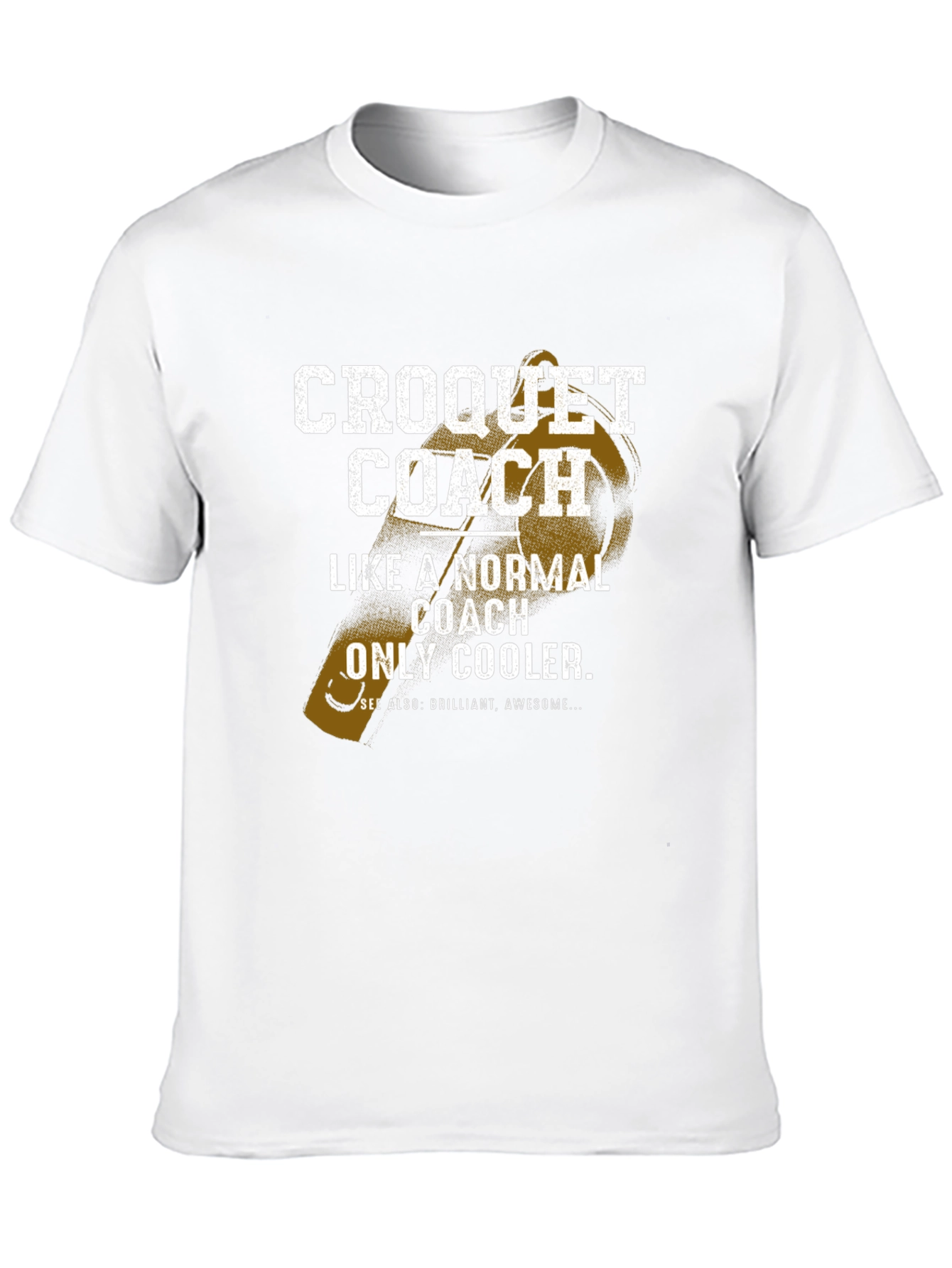 Croquet Coach Graphic T-Shirt for Sports Lovers