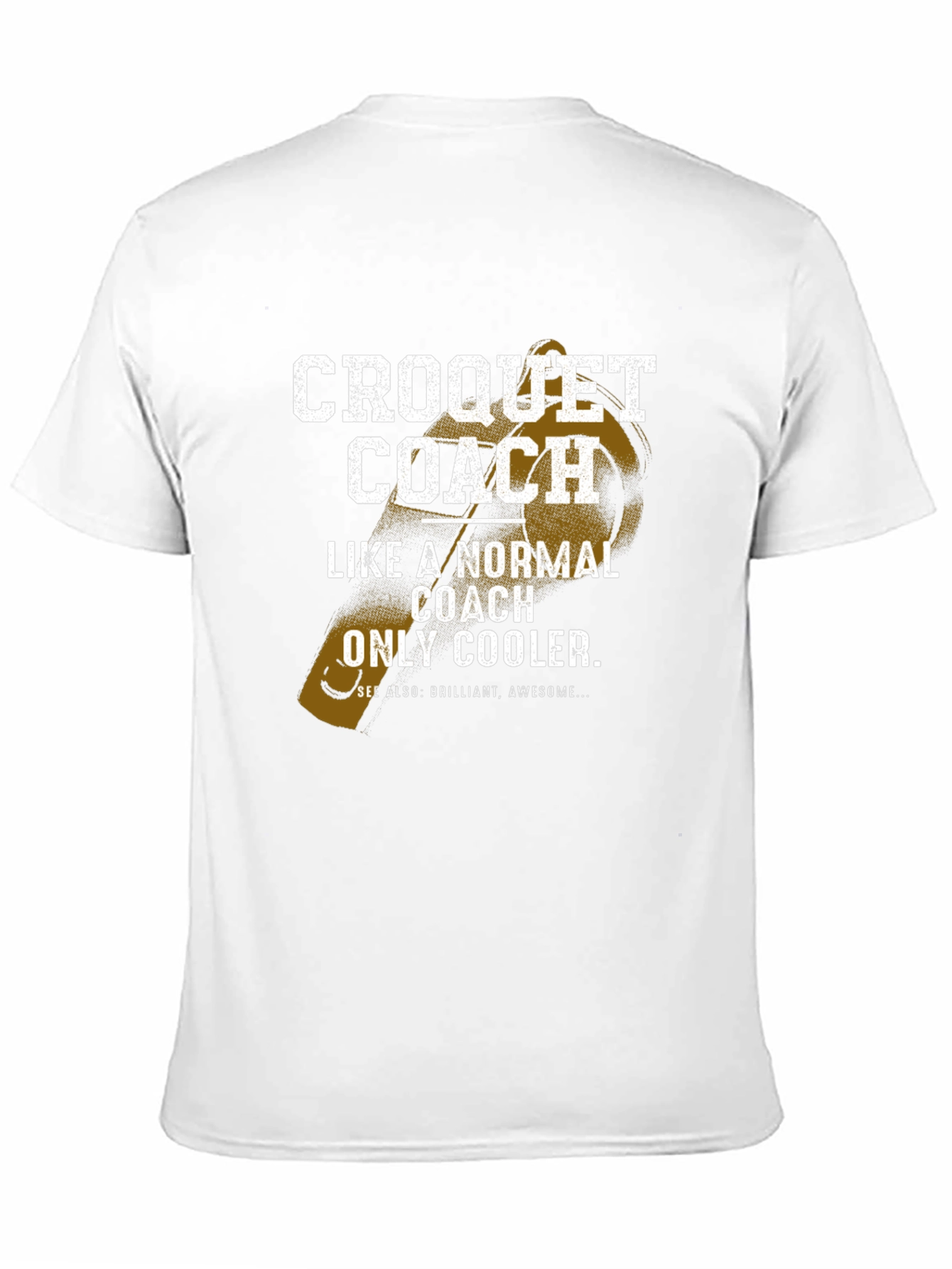 Croquet Coach Graphic T-Shirt for Sports Lovers