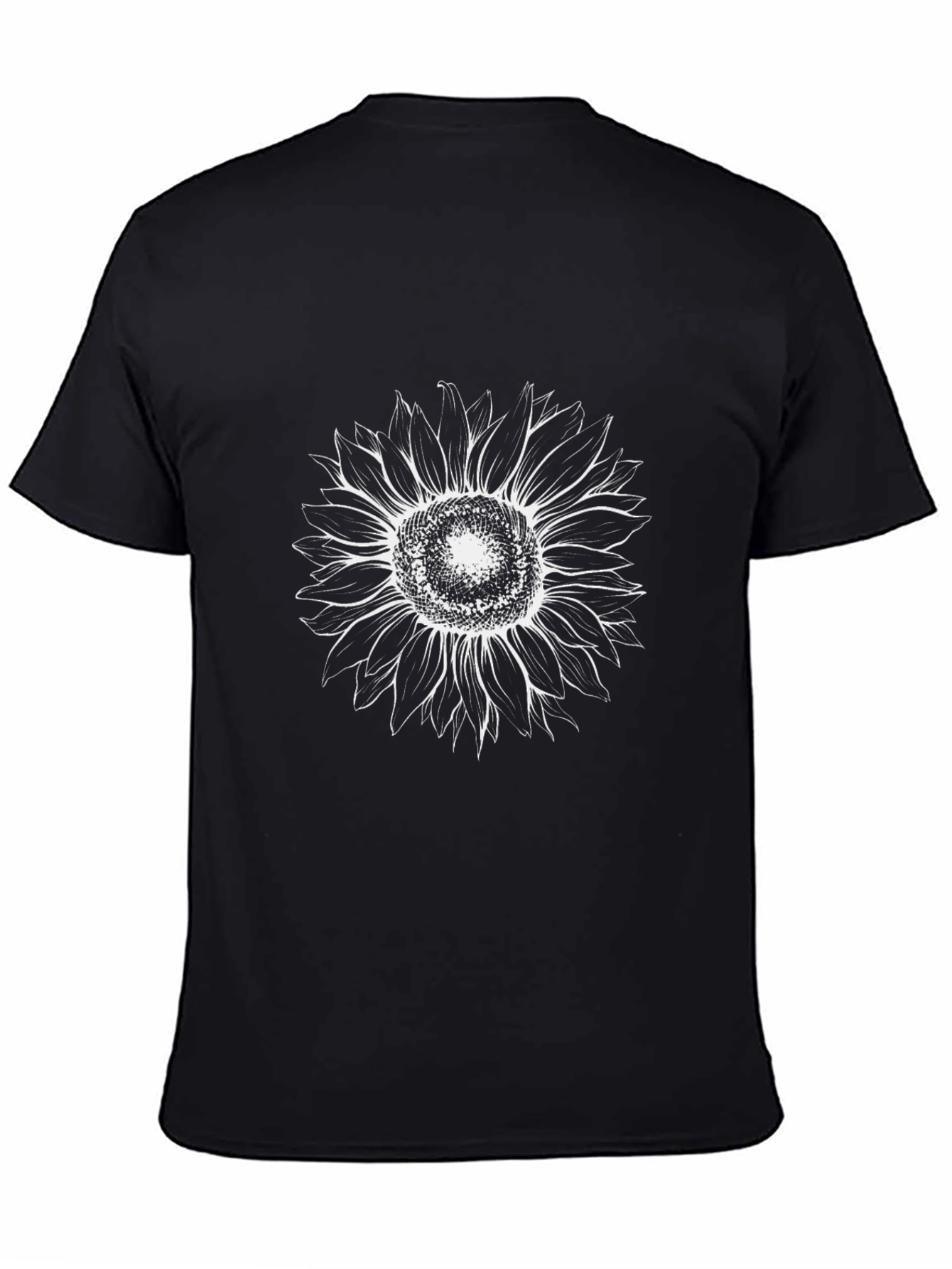 Sunflower Graphic Tee - Stylish Black T-Shirt