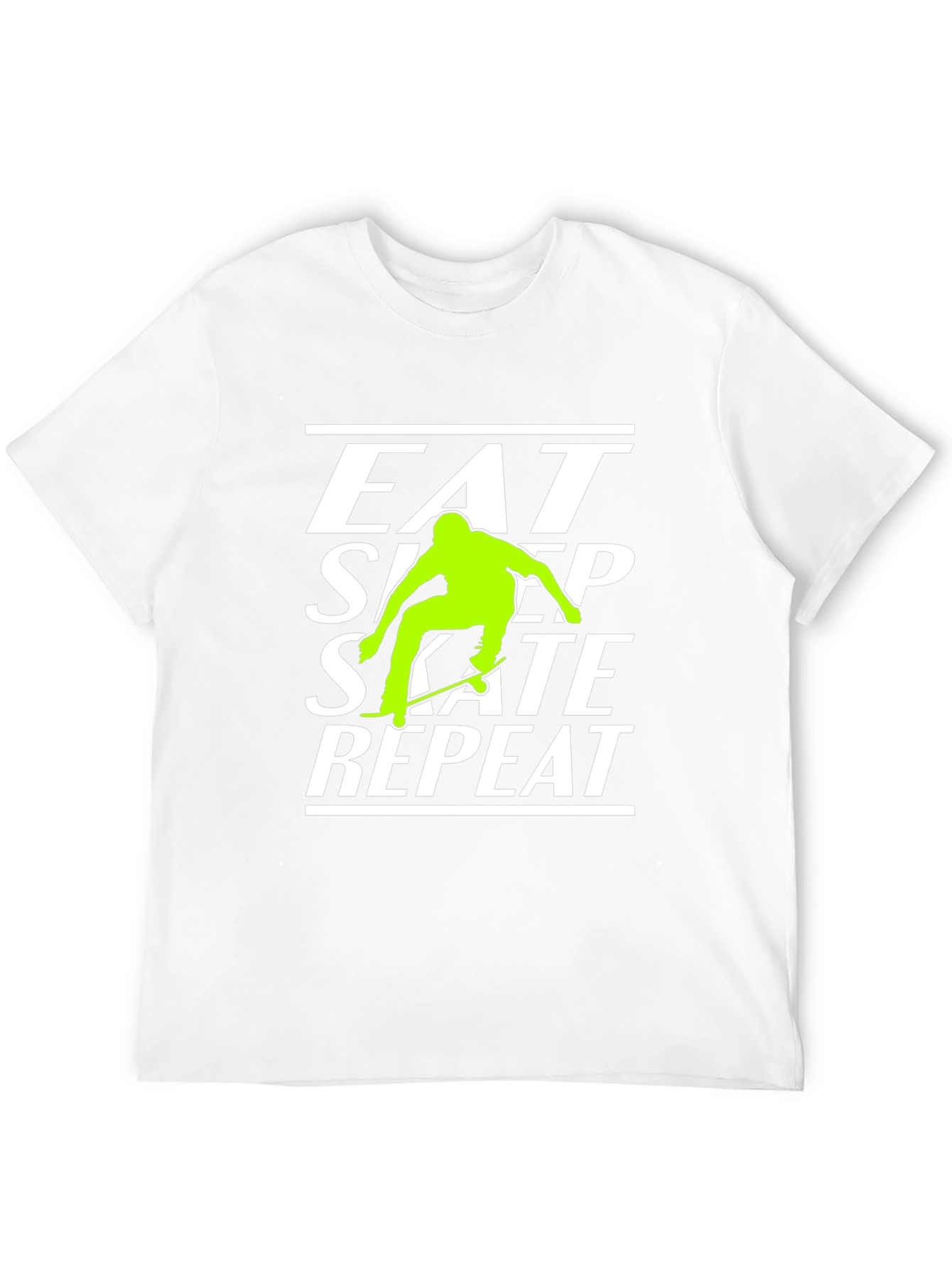 Eat Sleep Skate Repeat Black T-Shirt