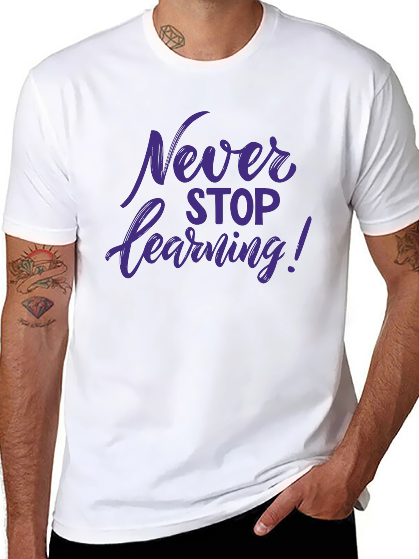Never Stop Learning Graphic Tee