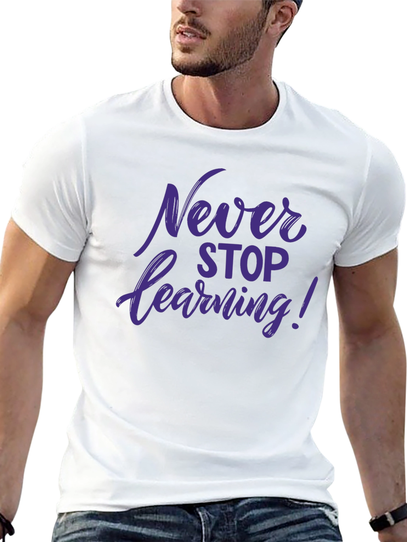 Never Stop Learning Graphic Tee