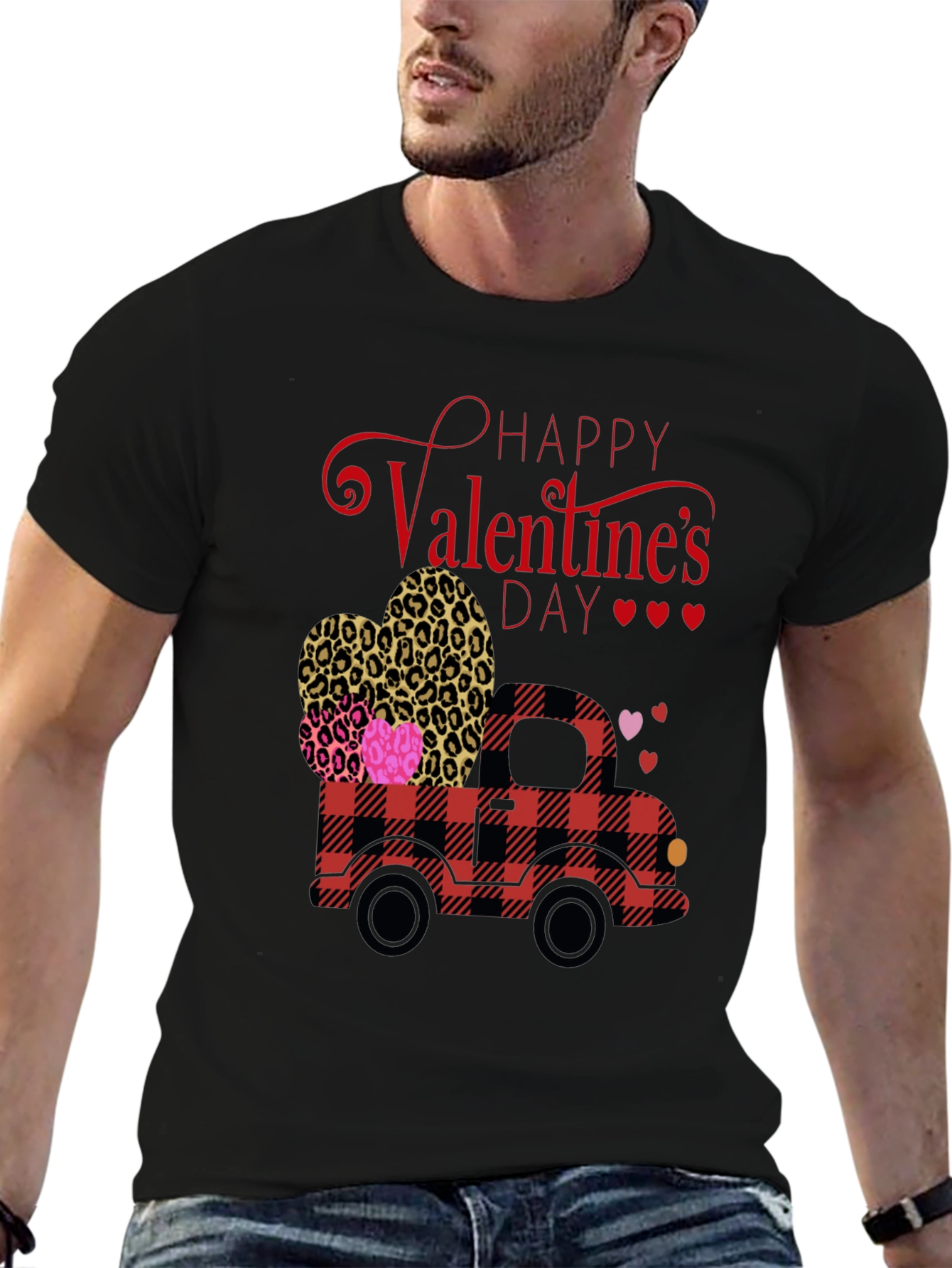 Valentines Day Truck Graphic Tee