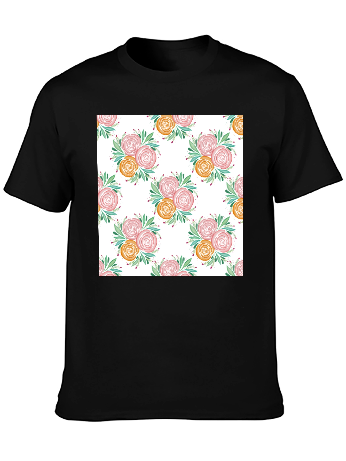 Floral Print T-Shirt - Stylish & Comfortable