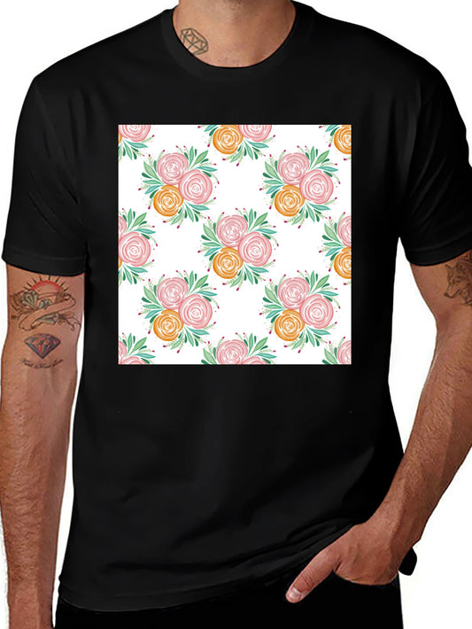 Floral Print T-Shirt - Stylish & Comfortable