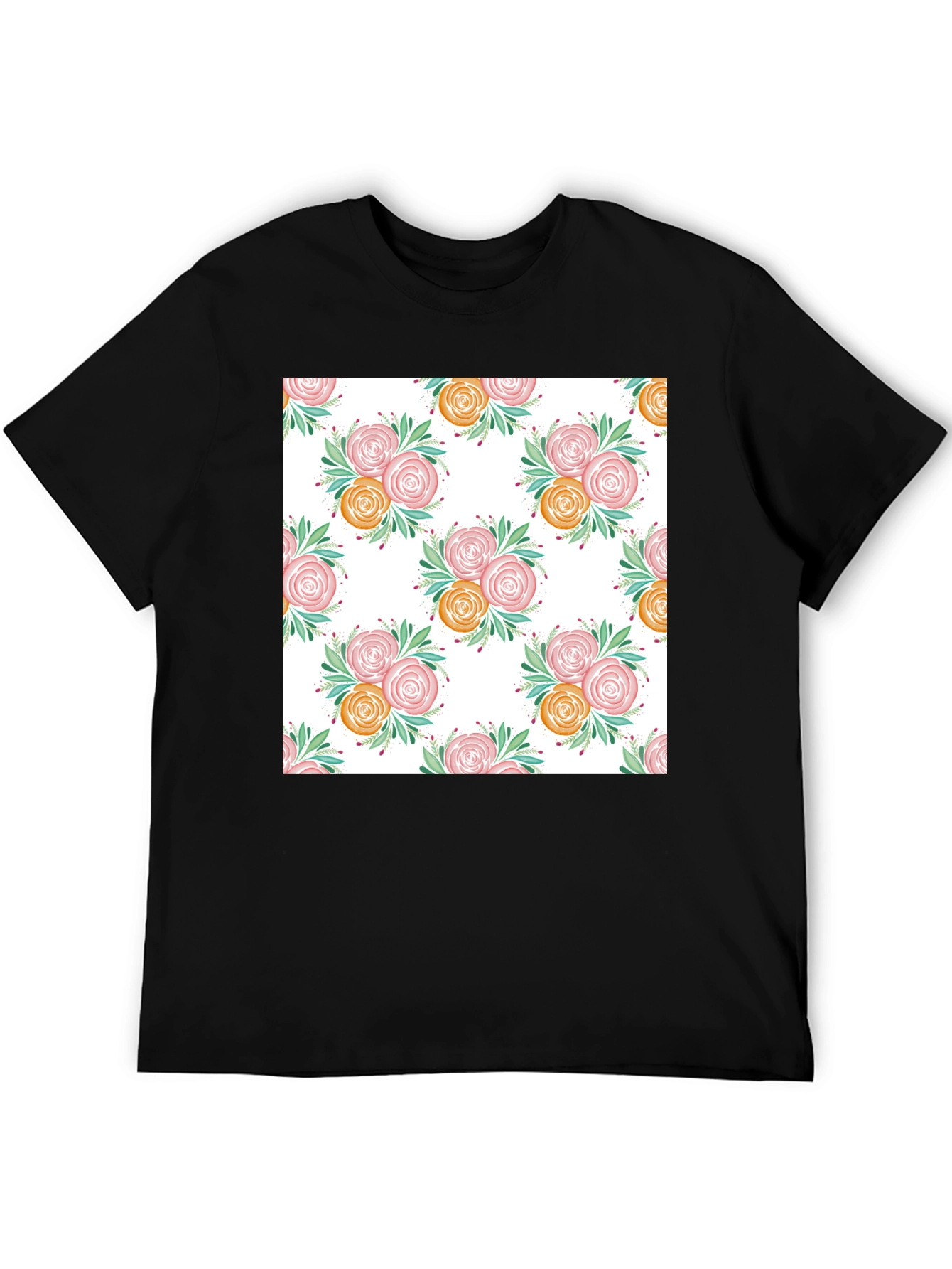 Floral Print T-Shirt - Stylish & Comfortable