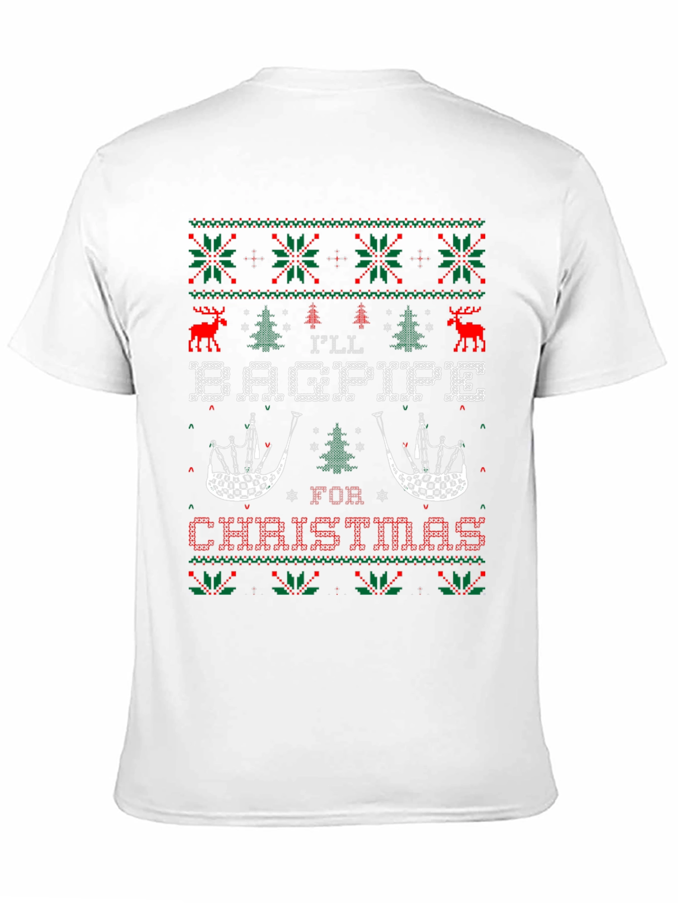 Ill Bagpipe for Christmas Holiday T-Shirt