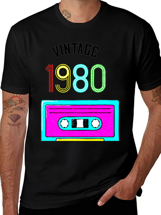 Vintage 1980s Cassette Tape Graphic T-Shirt
