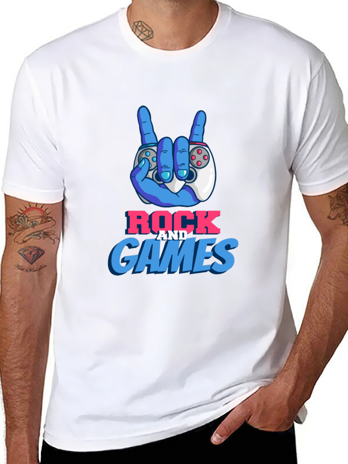 Rock and Games T-Shirt - Gamer Fashion Tee