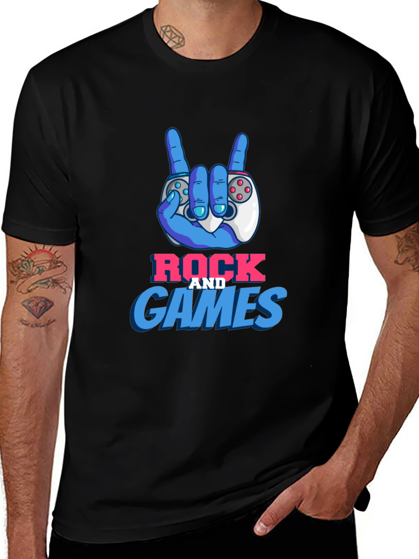 Rock and Games T-Shirt - Gamer Fashion Tee