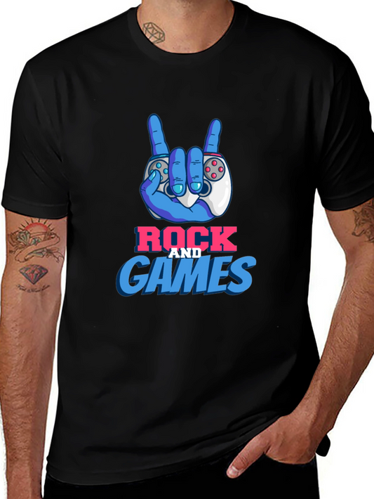 Rock and Games T-Shirt - Gamer Fashion Tee